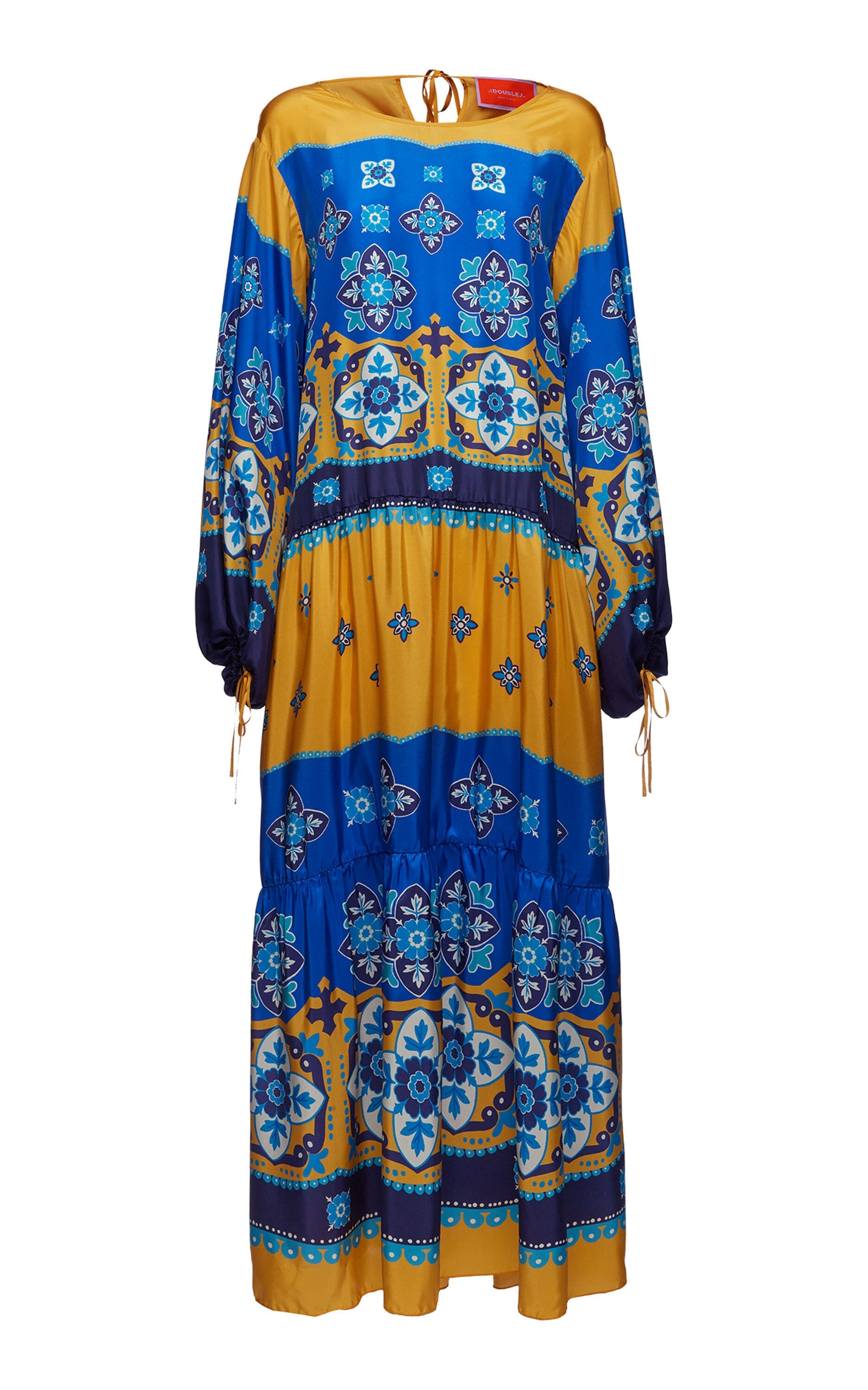 Vesta Dress Placee Tiles Degrade Blue - image 2