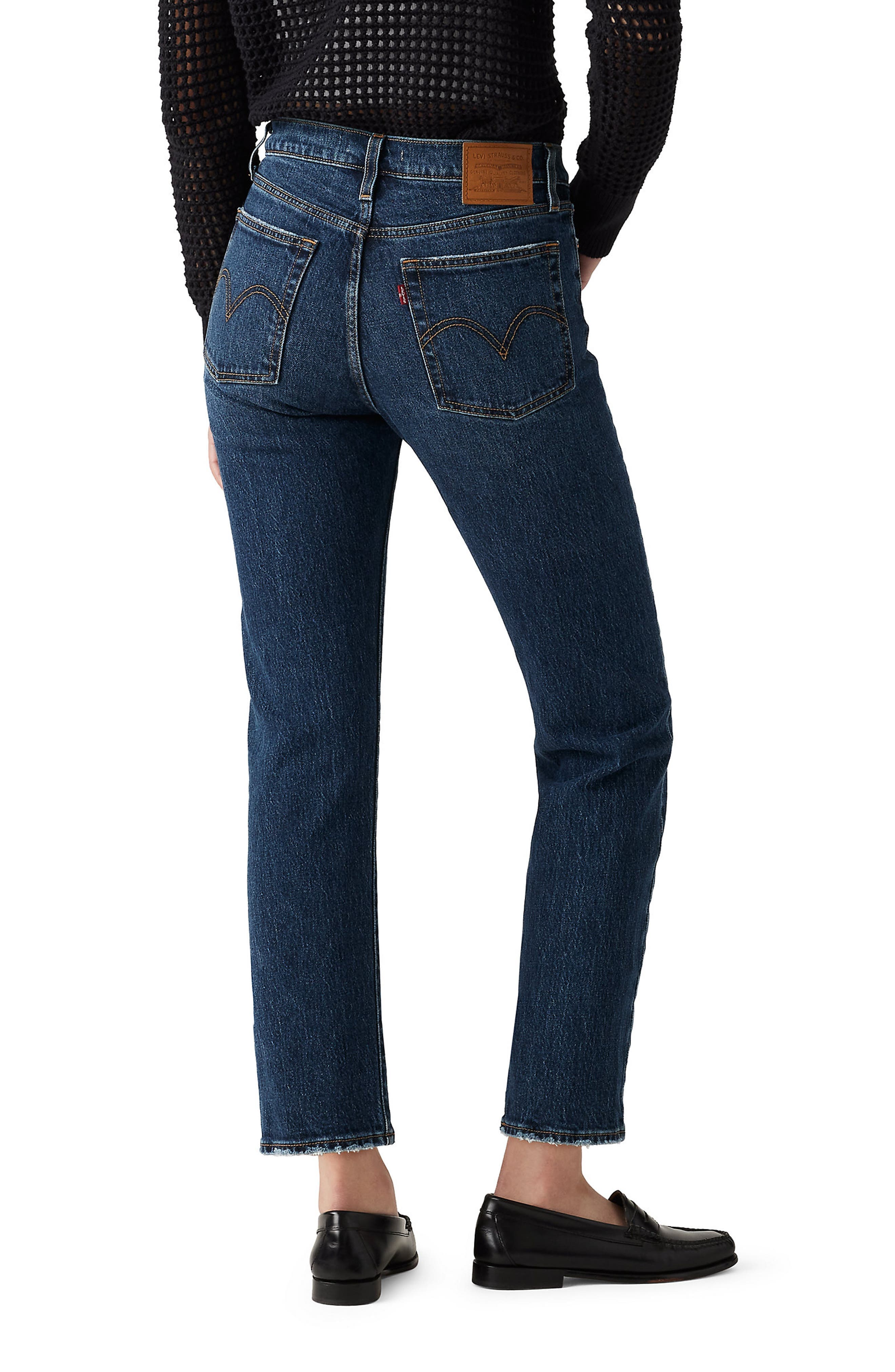 Wedgie High Waist Crop Straight Leg Jeans - image 2