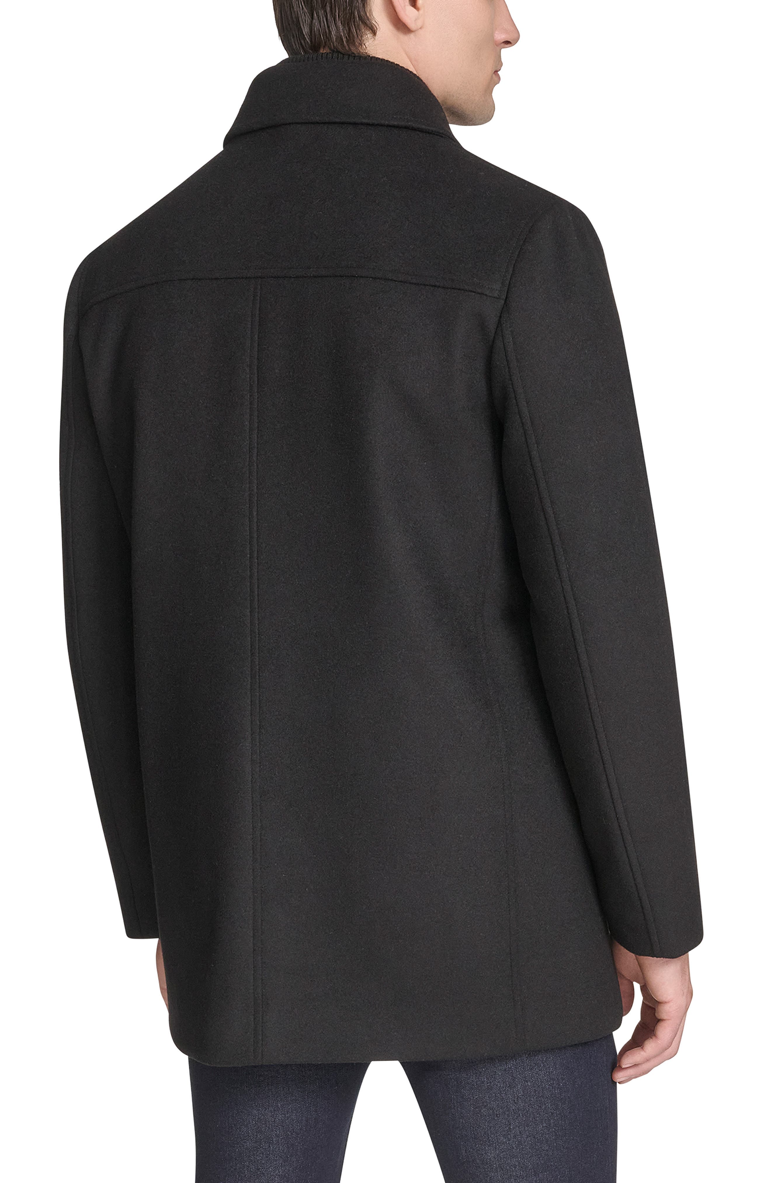 Single Button Wool Blend Knit Blazer - image 2
