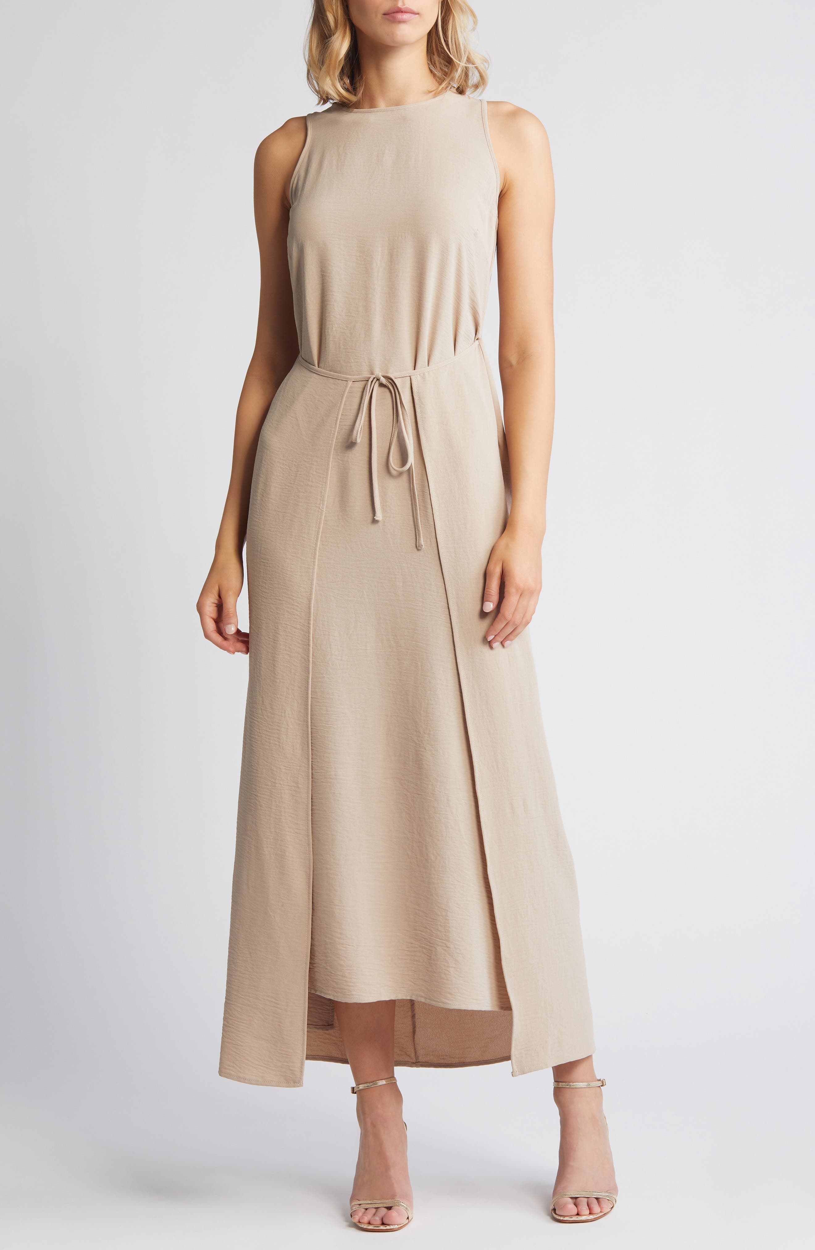 Tie Front Faux Wrap Dress - image 1