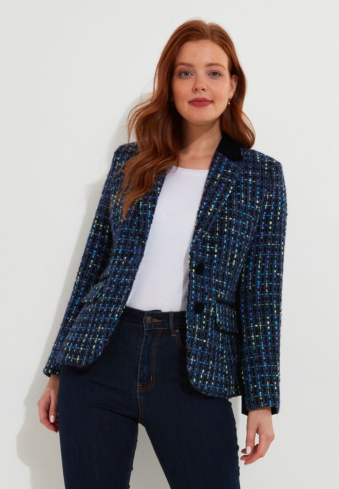 Single Breasted Tweed Blazer - image 1