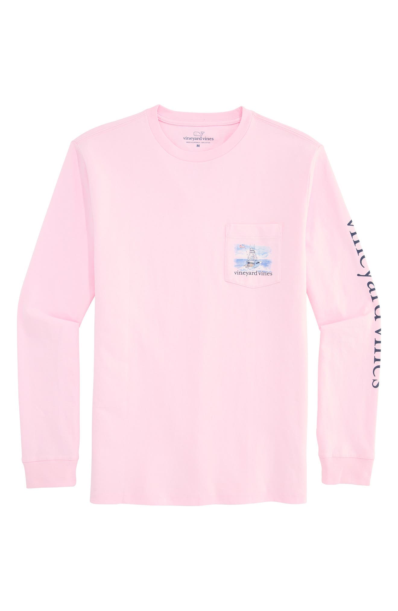 Shining Sea Long Sleeve Cotton Graphic Pocket T-Shirt - image 1