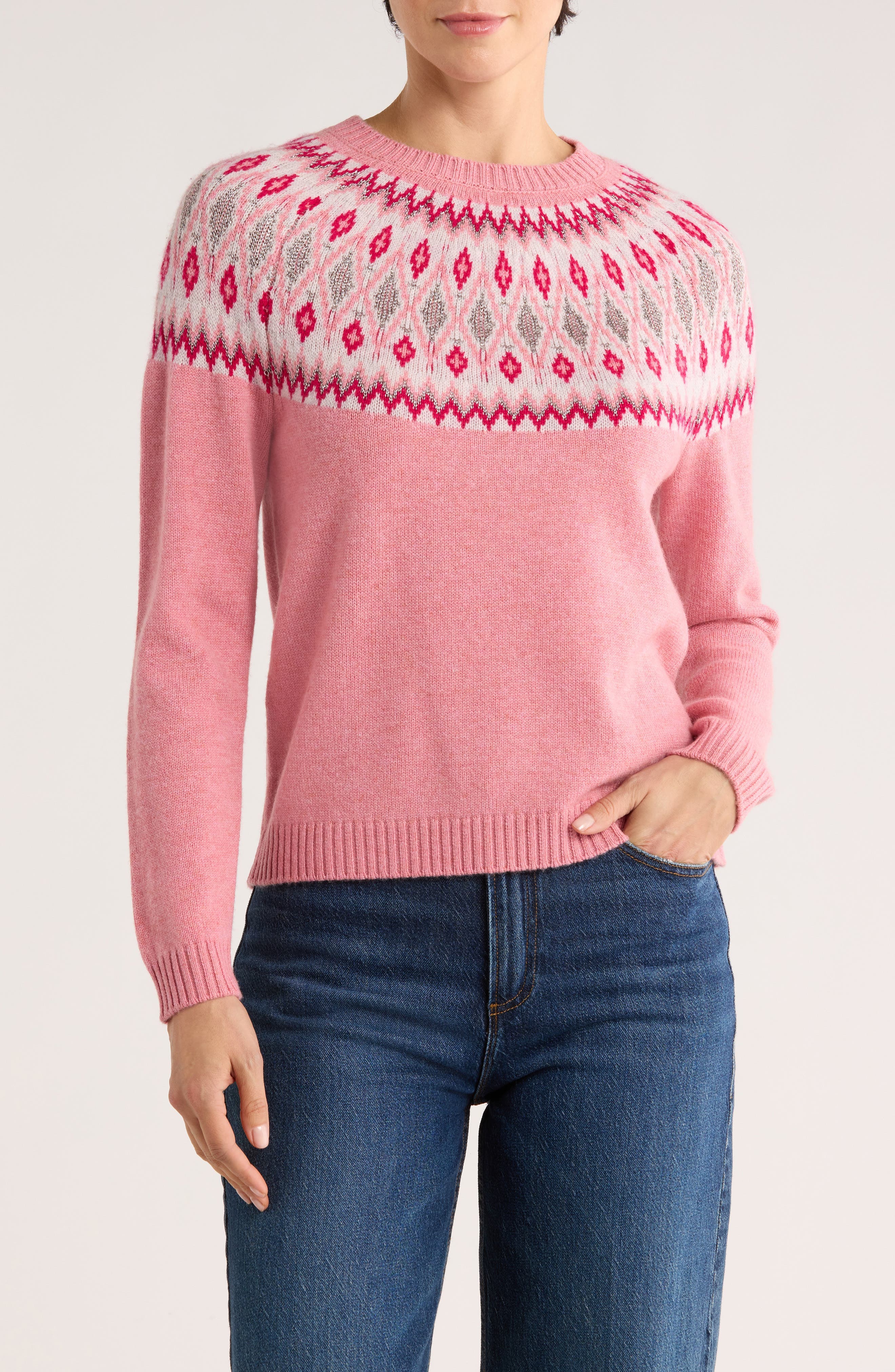 Fair Isle Crewneck Sweater - image 5