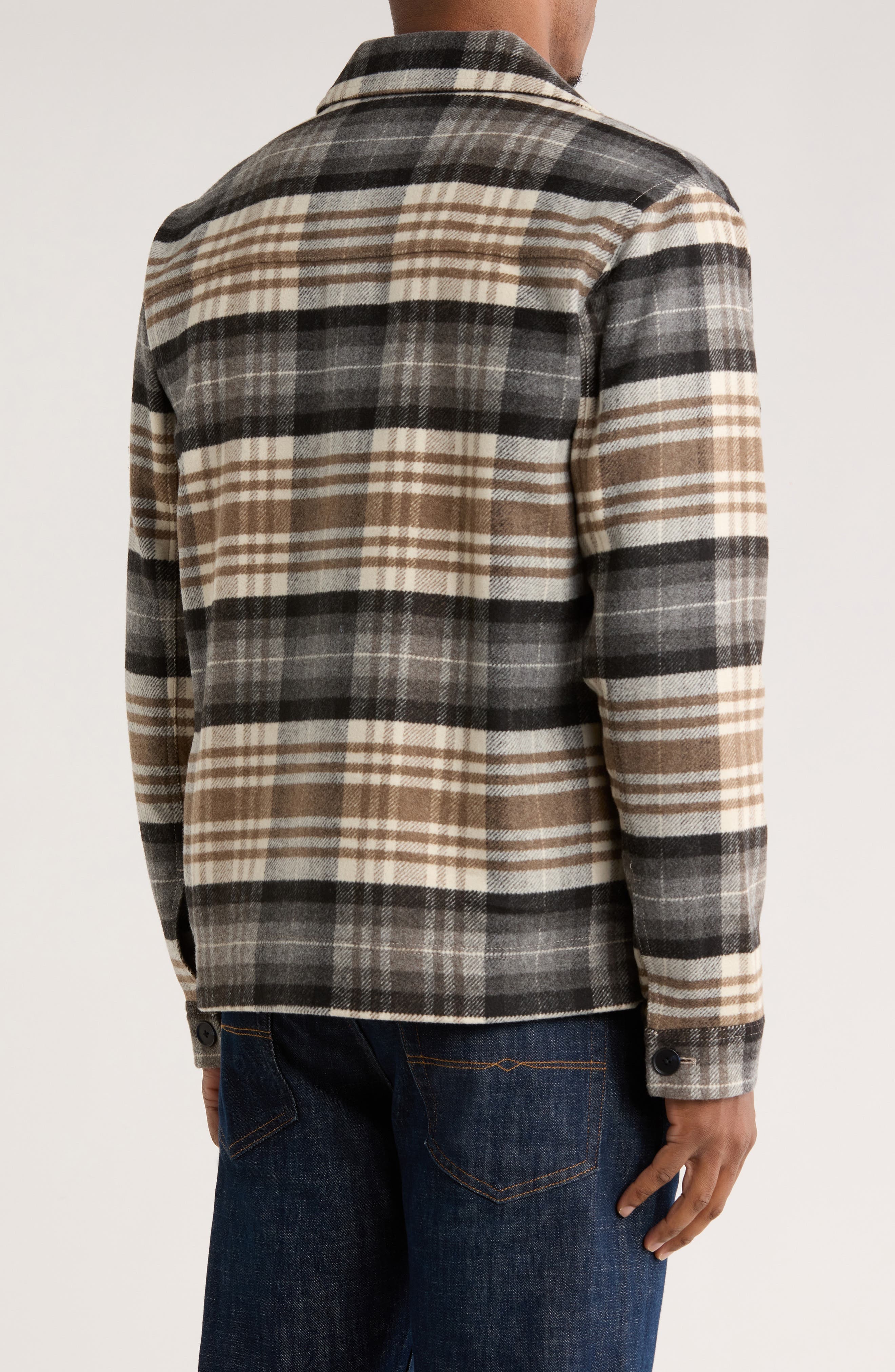 West Arm Plaid Flannel Shirt Jacket - image 2