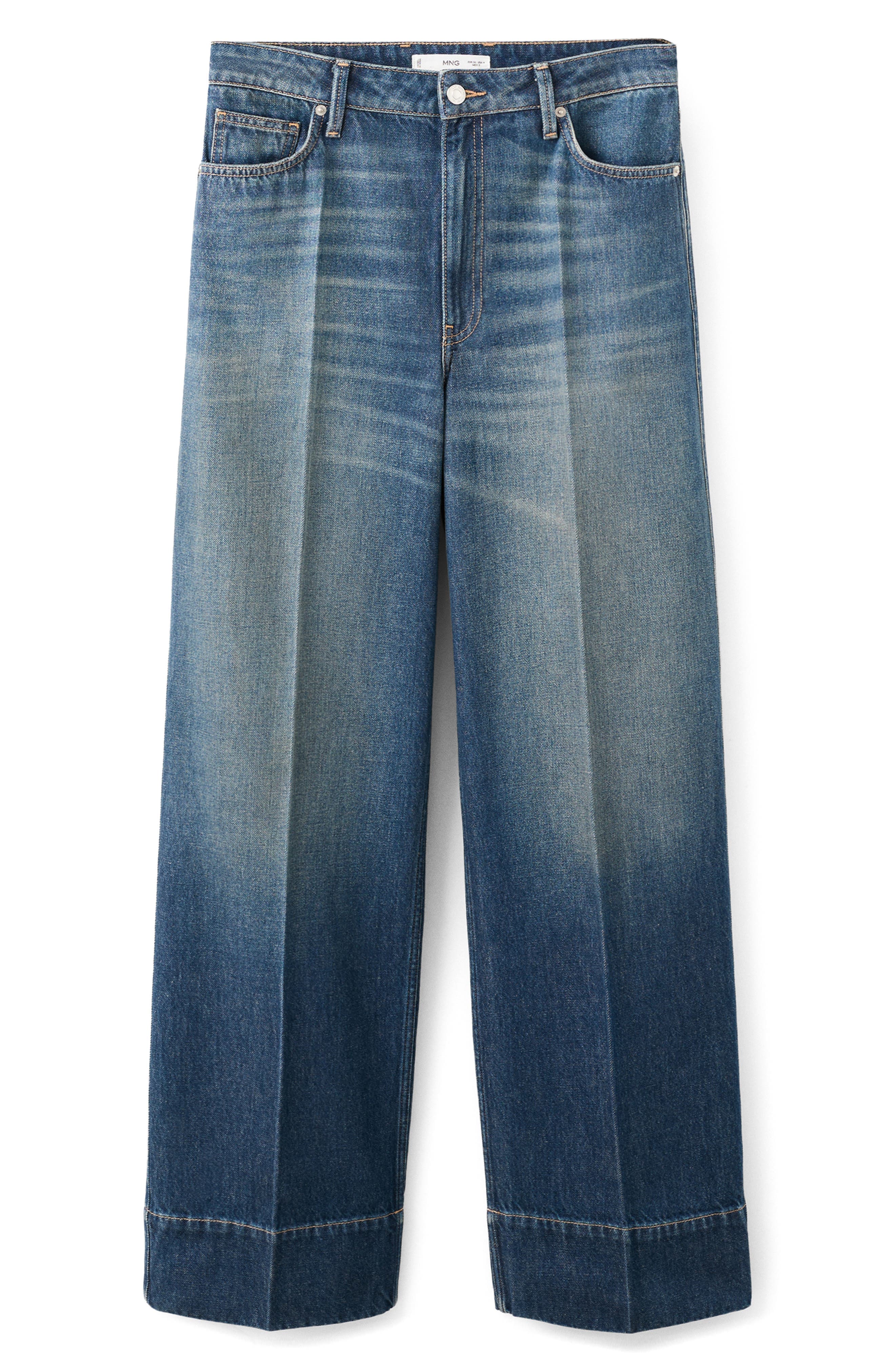 x Kaia Gerber Creased Straight Leg Jeans - image 1