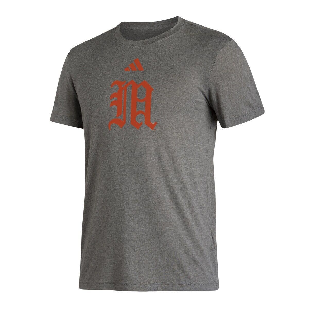 Men's adidas Heather Gray Miami Hurricanes Modern Classic Tri-Blend T-Shirt - image 2