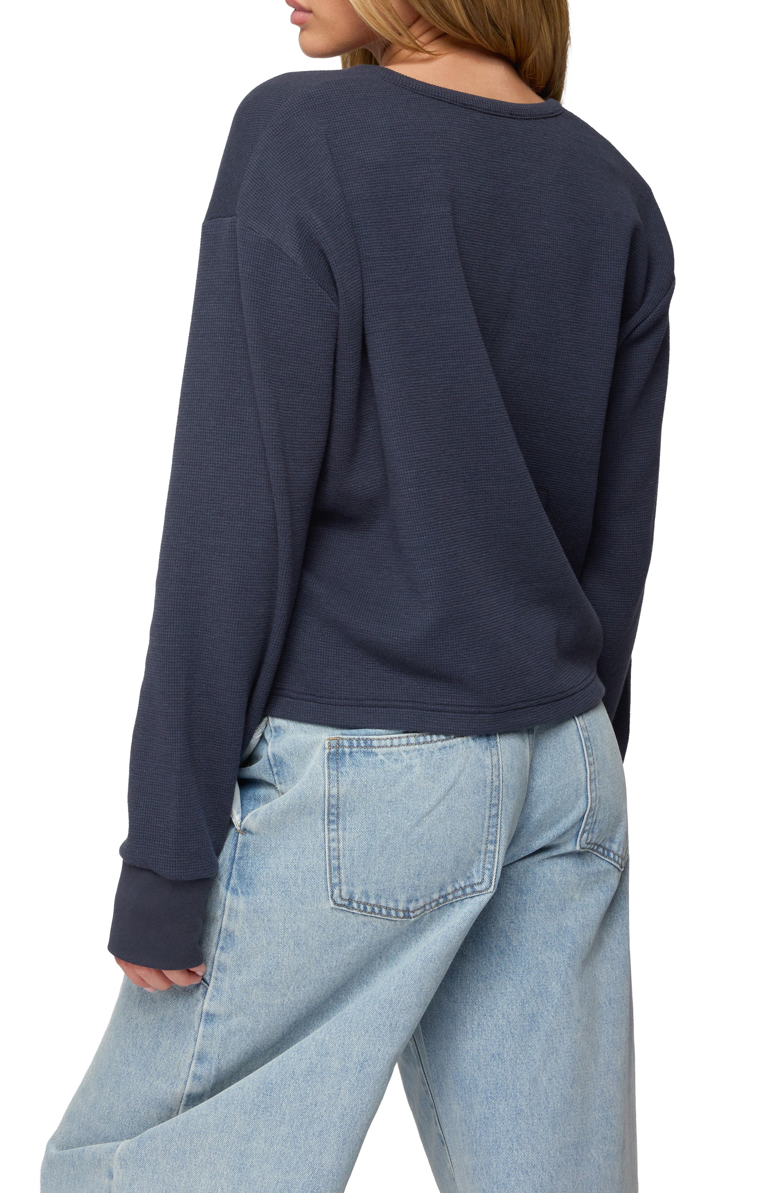 Deni Waffle Knit Henley - image 2