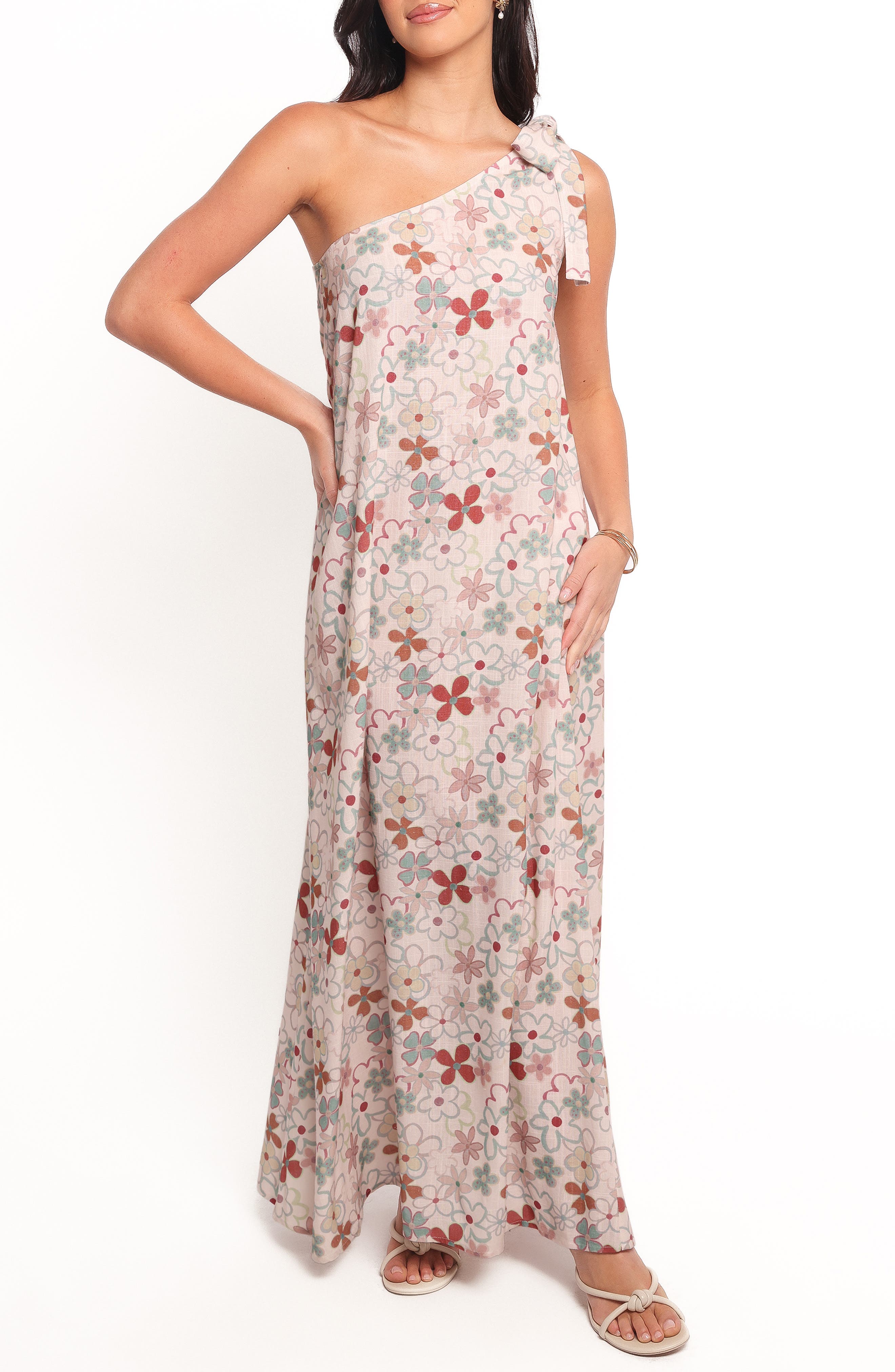 Mills Floral Print Asymmetric Maxi Dress - image 1