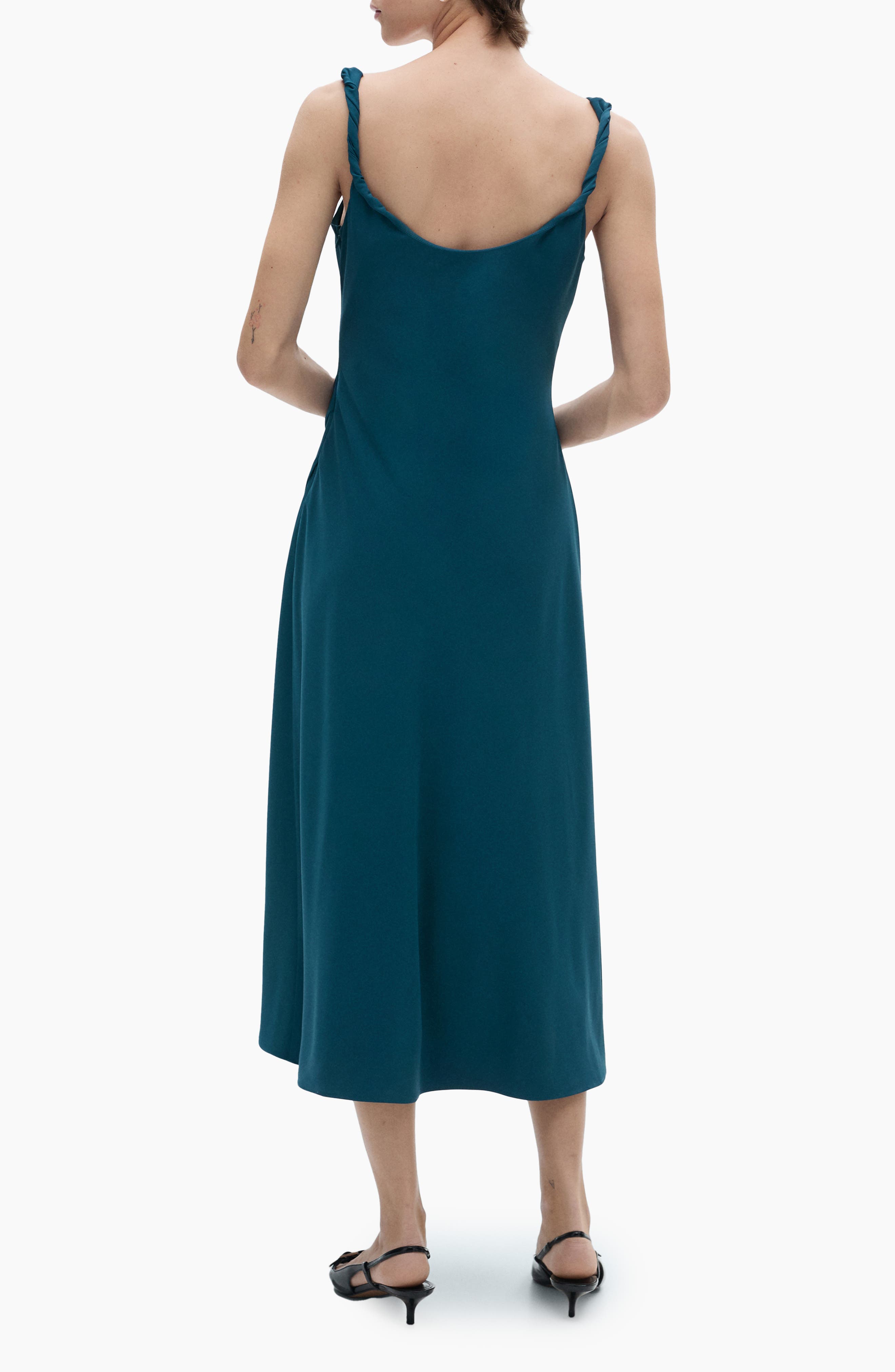 Ruched Stretch Knit Tank Dress - image 2
