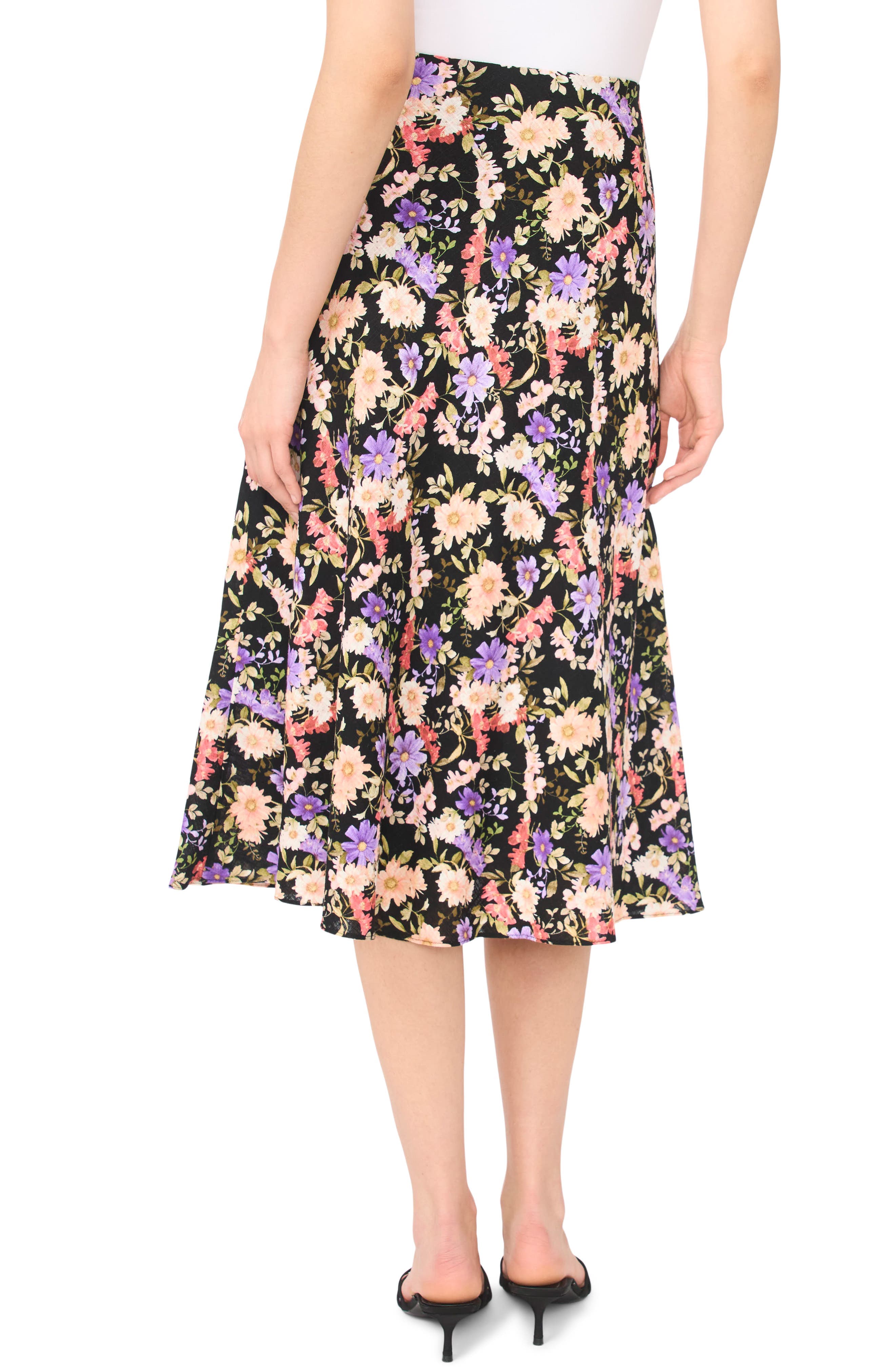 Bias Cut Satin Midi Skirt - image 2