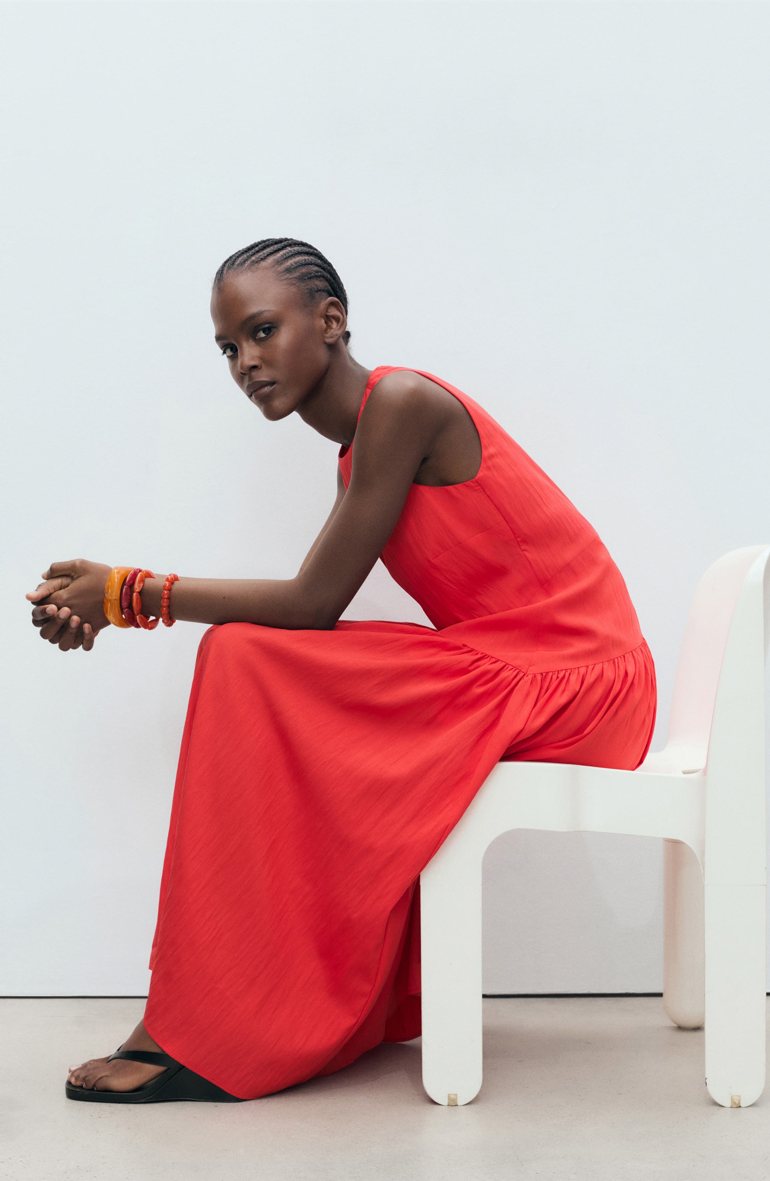 Sleeveless A-Line Dress - image 2