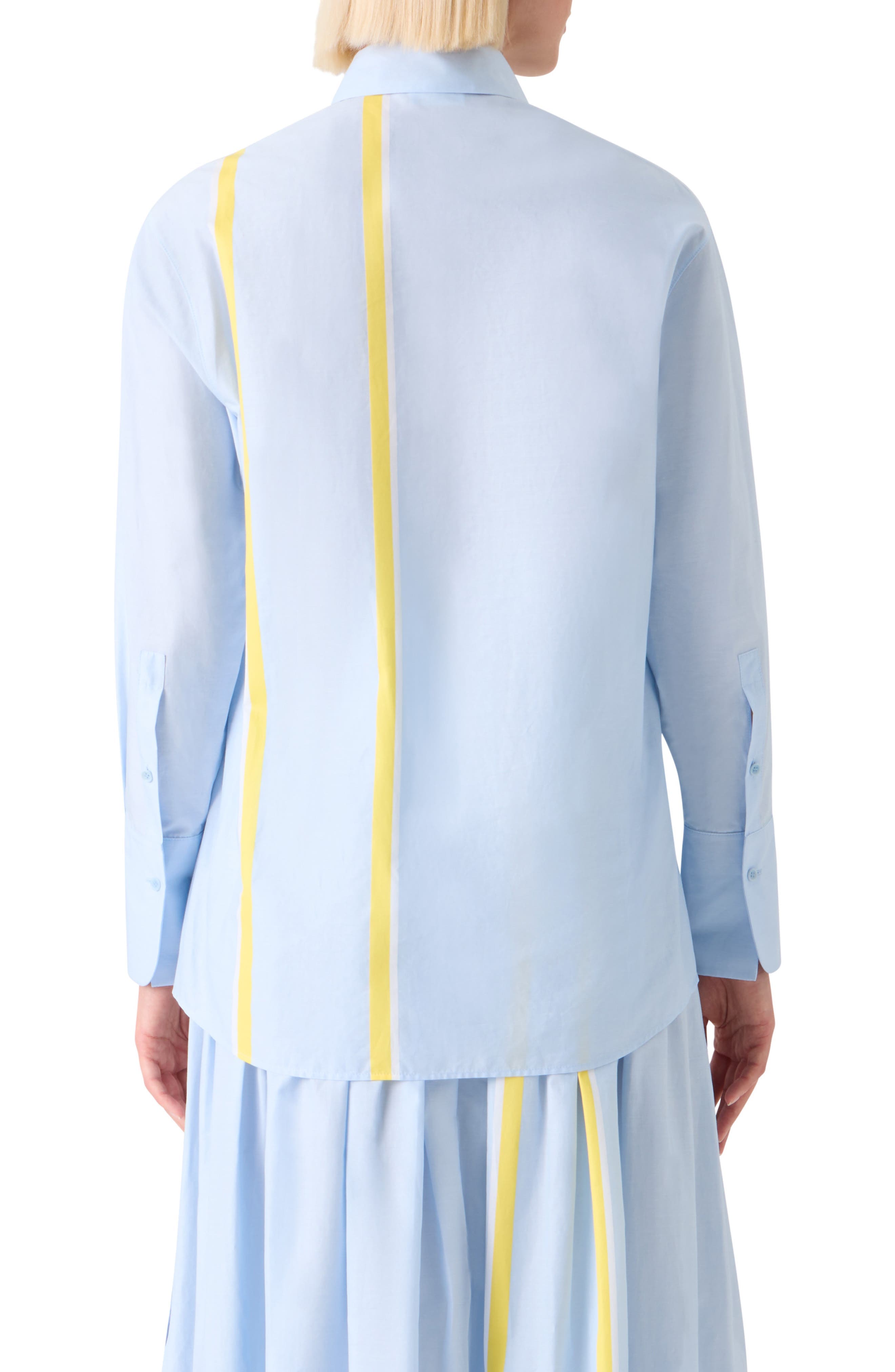 Stripe Chambray Button-Up Shirt - image 2