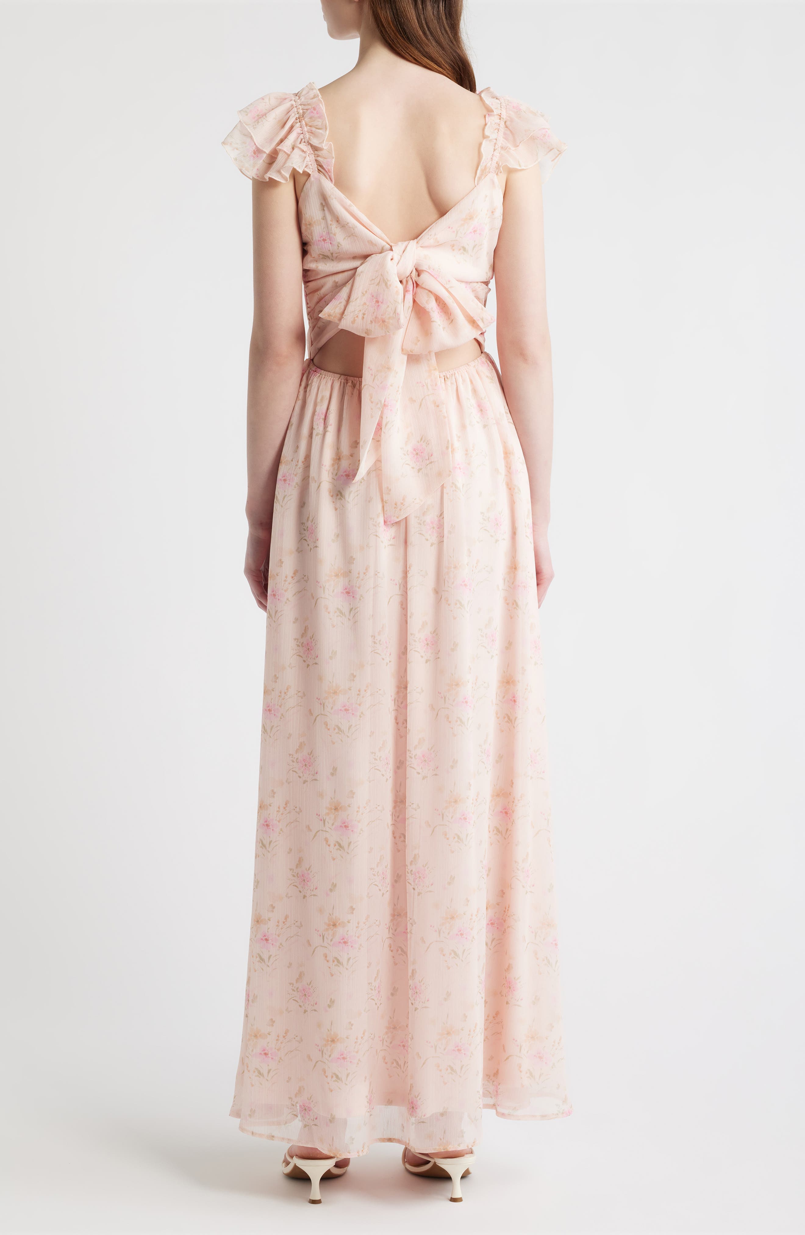 Yvette Floral Smocked Gown - image 2