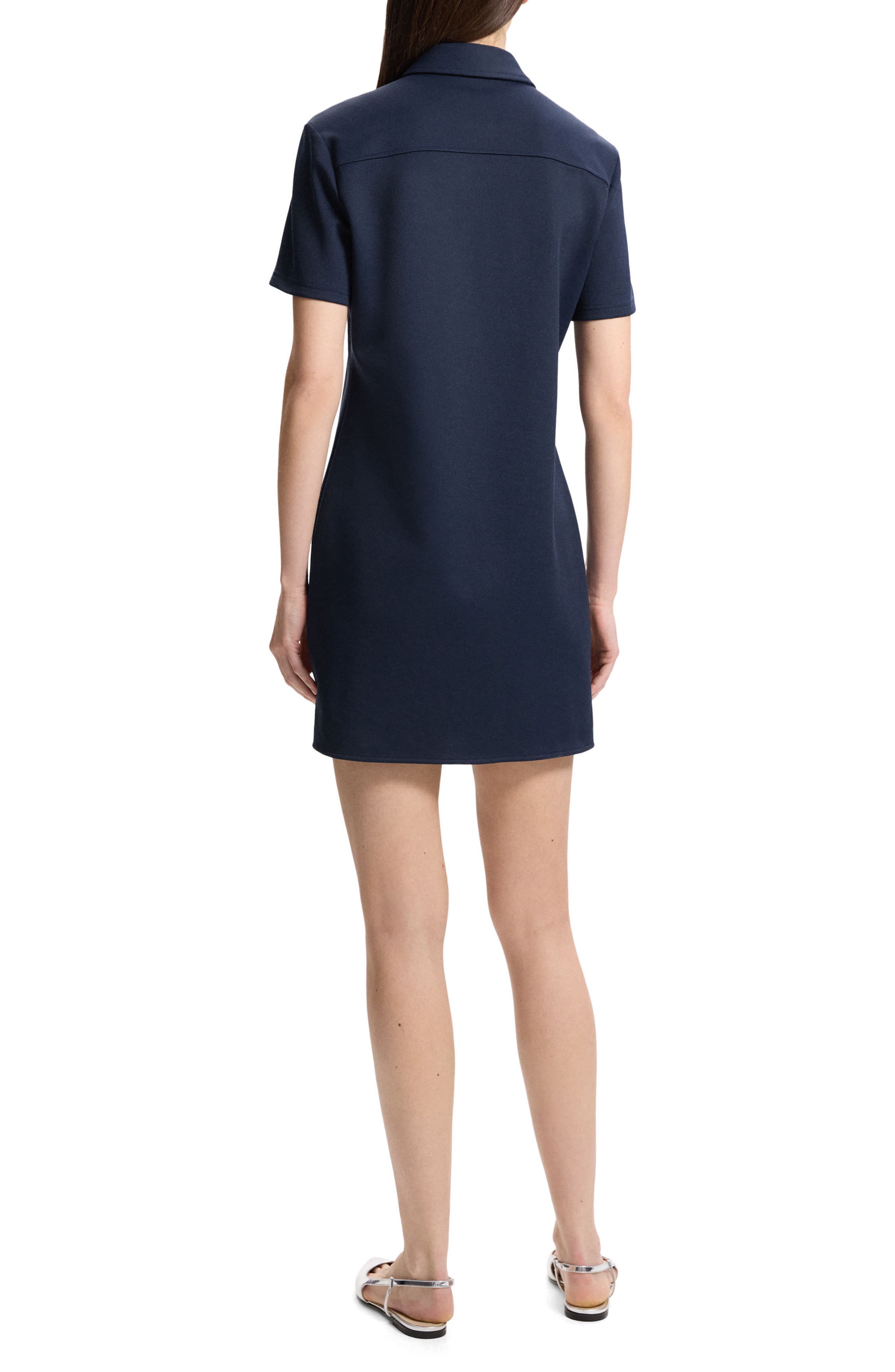 Short Sleeve Pique Shirtdress - image 2