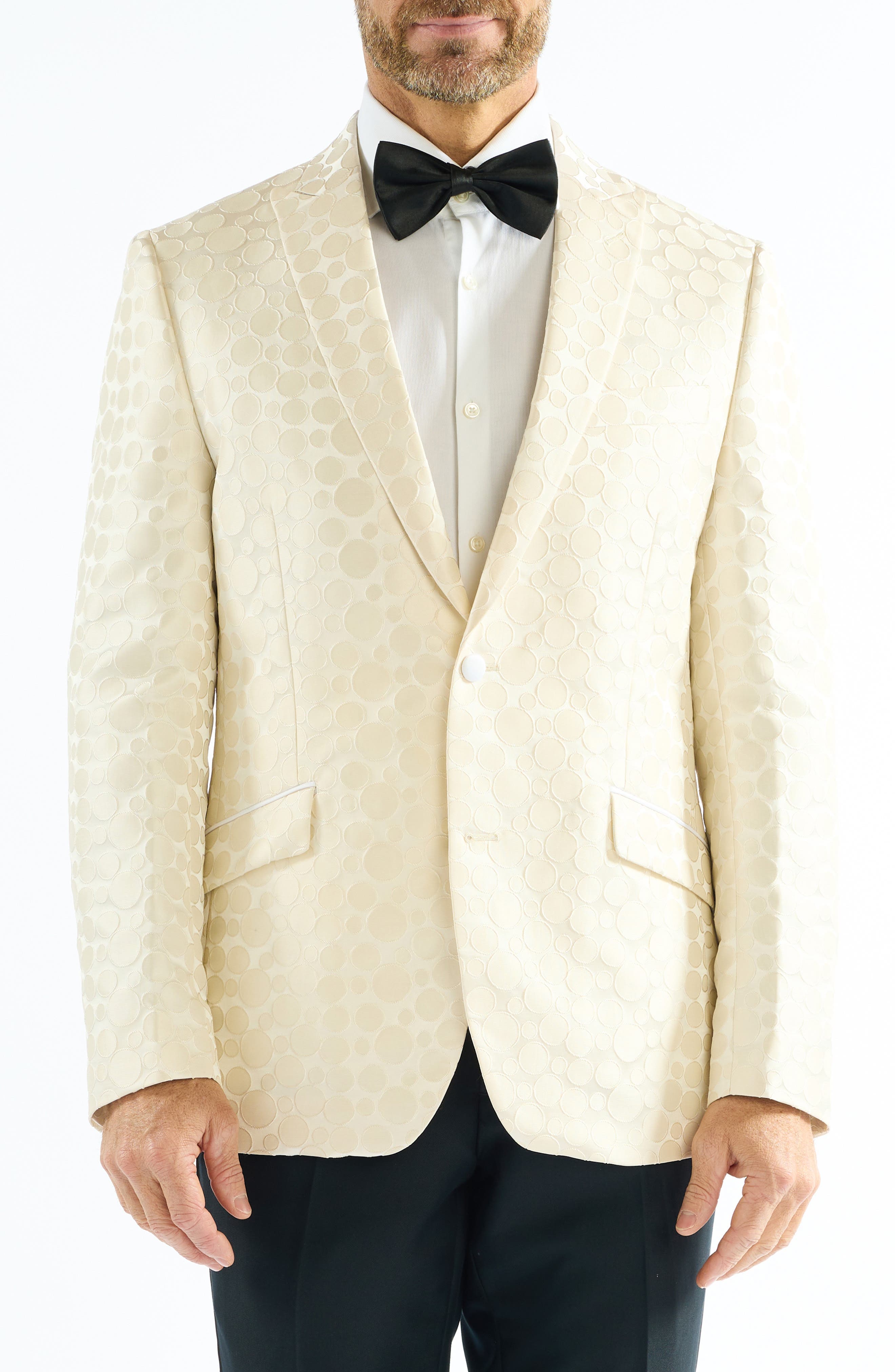 Dotted Jacquard Evening Jacket - image 1