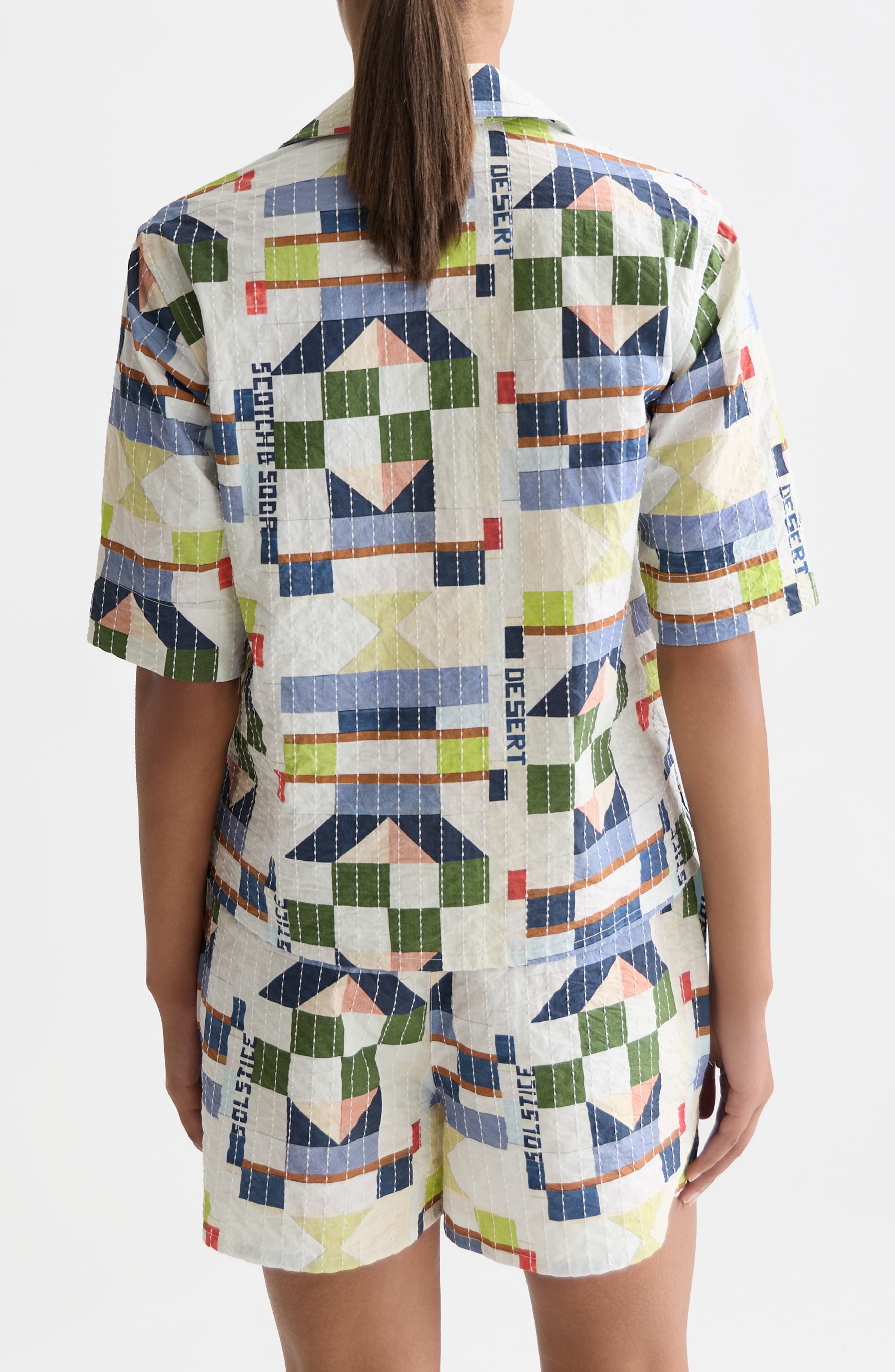 Embroidered Cotton Button-Up Shirt - image 2