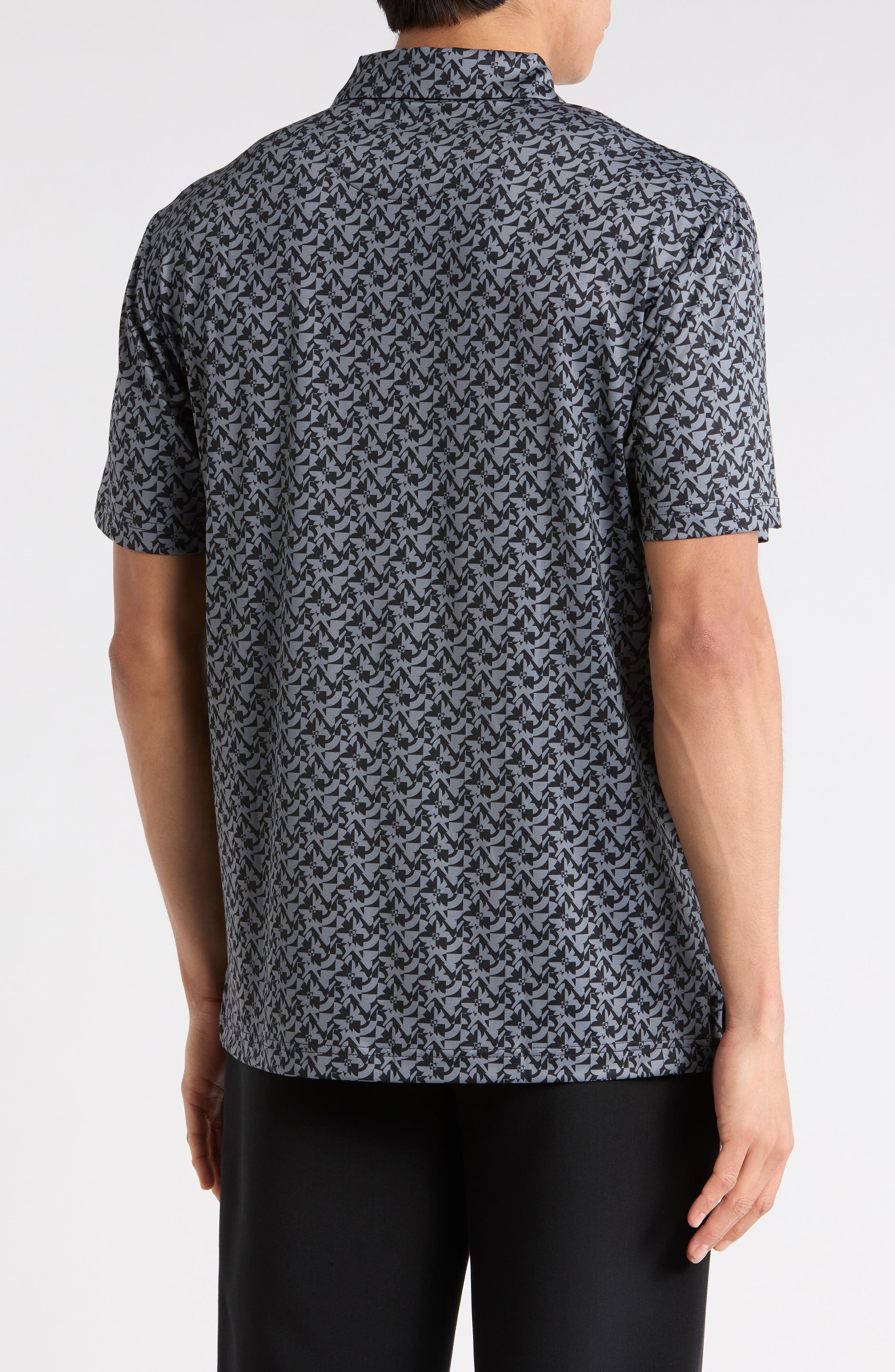 Floral Block Golf Polo - image 2