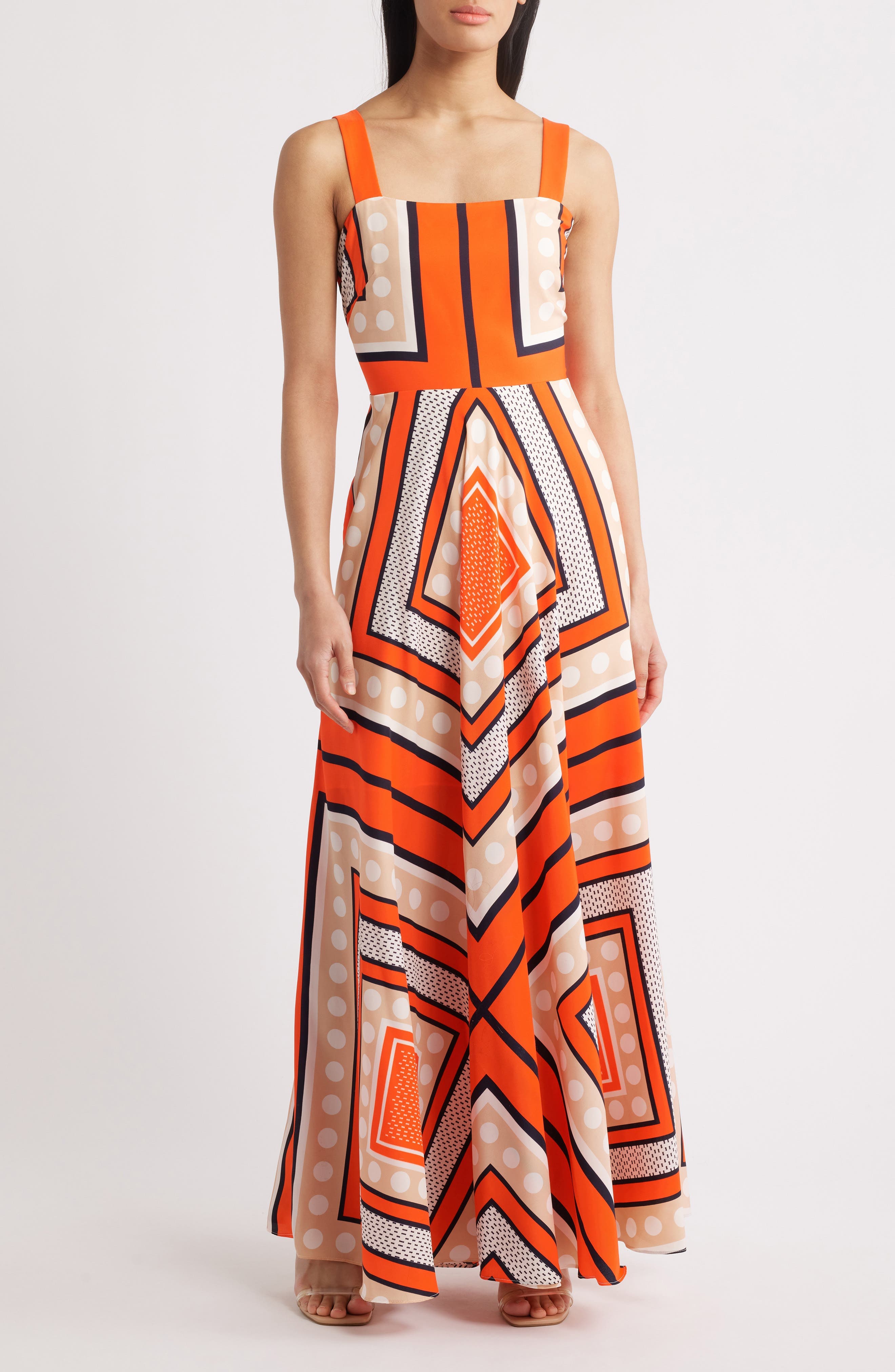 Scarf Maxi Sundress - image 1