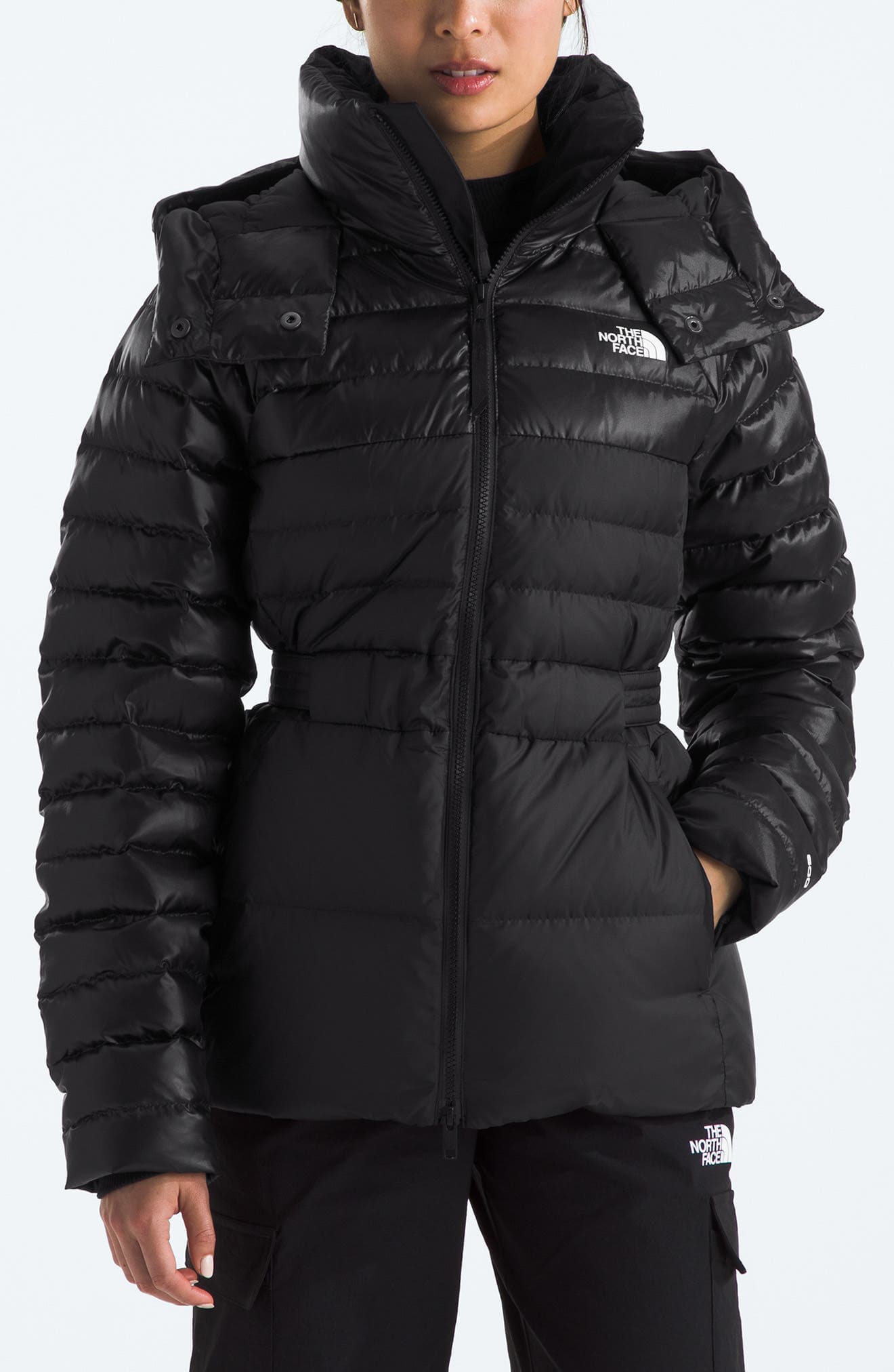 Metropolis Water Repellent 600 Fill Power Down Hooded Jacket - image 1