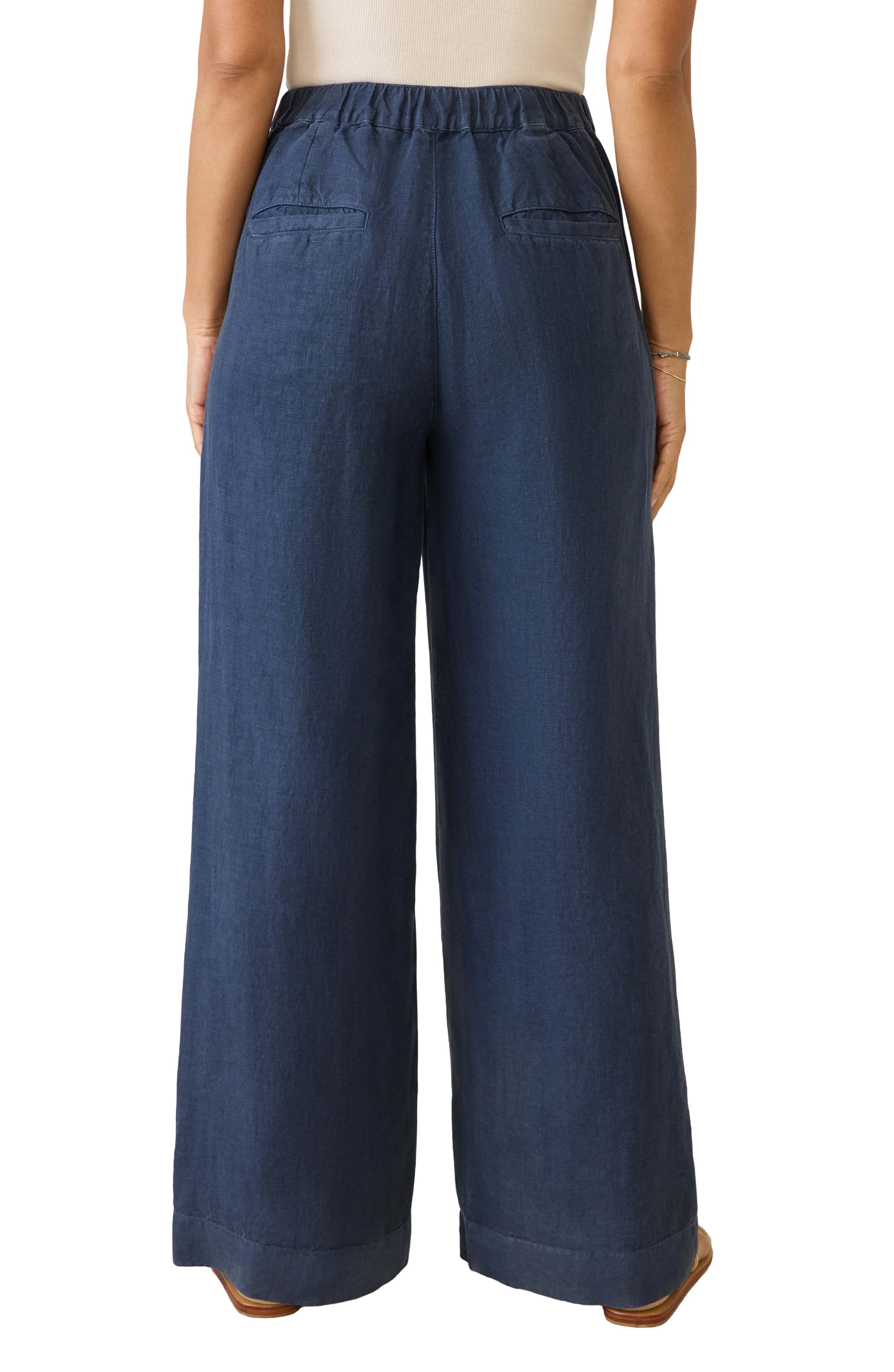 Sun Strider Wide Leg Linen Pants - image 2