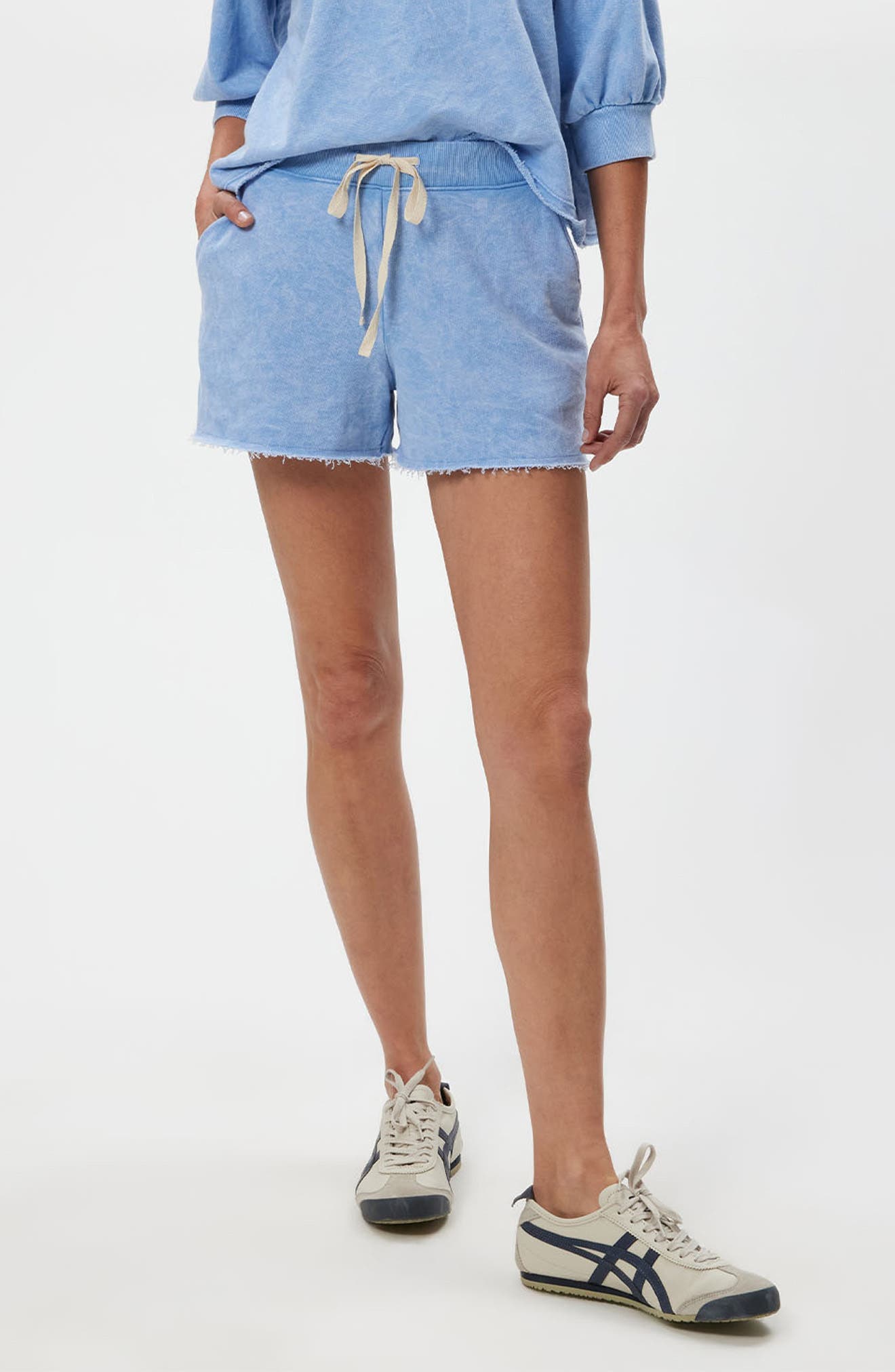 Otto Tie Waist Sweat Shorts - image 1