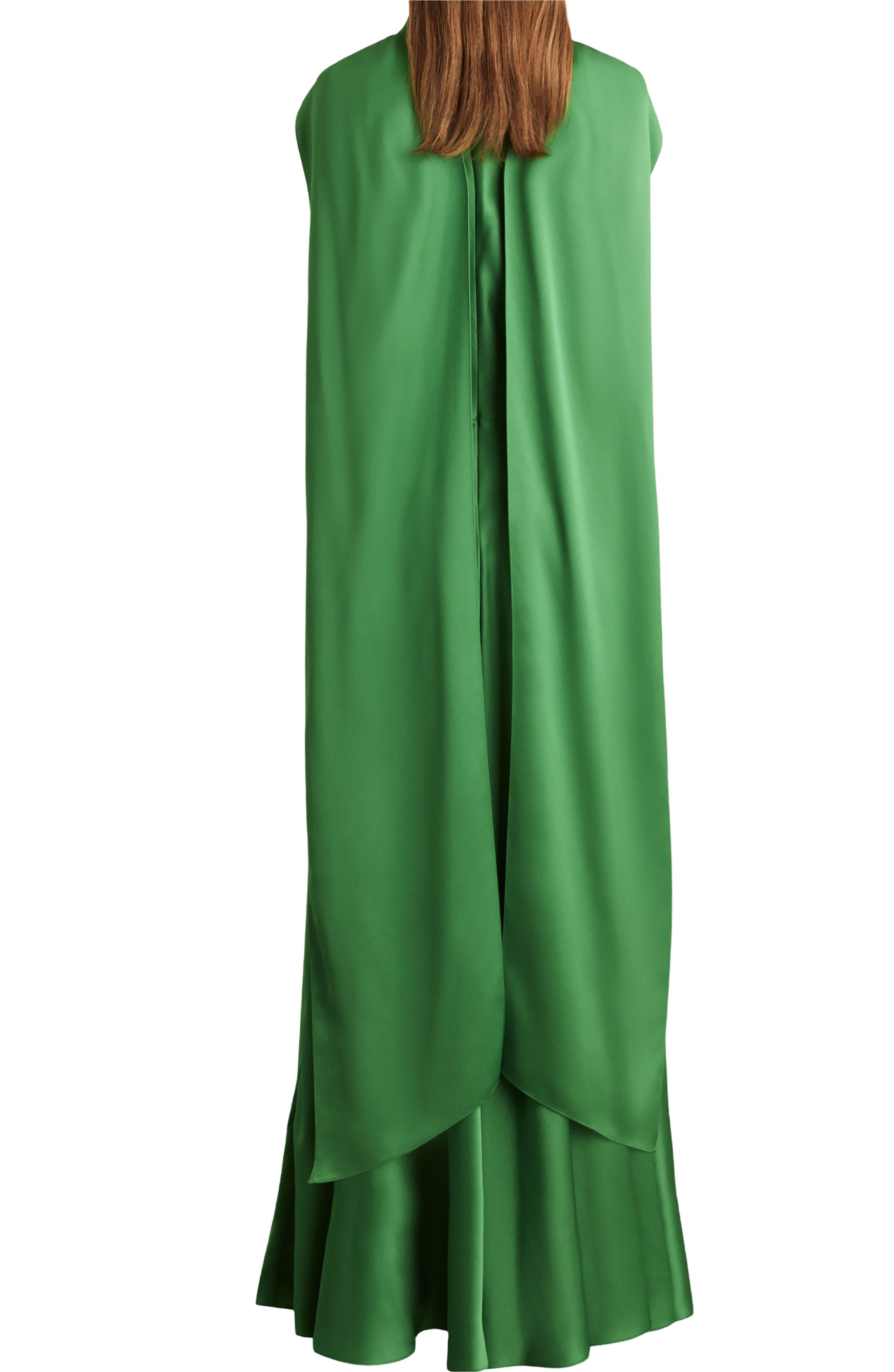 Fae Scarf Detail Satin Gown - image 2