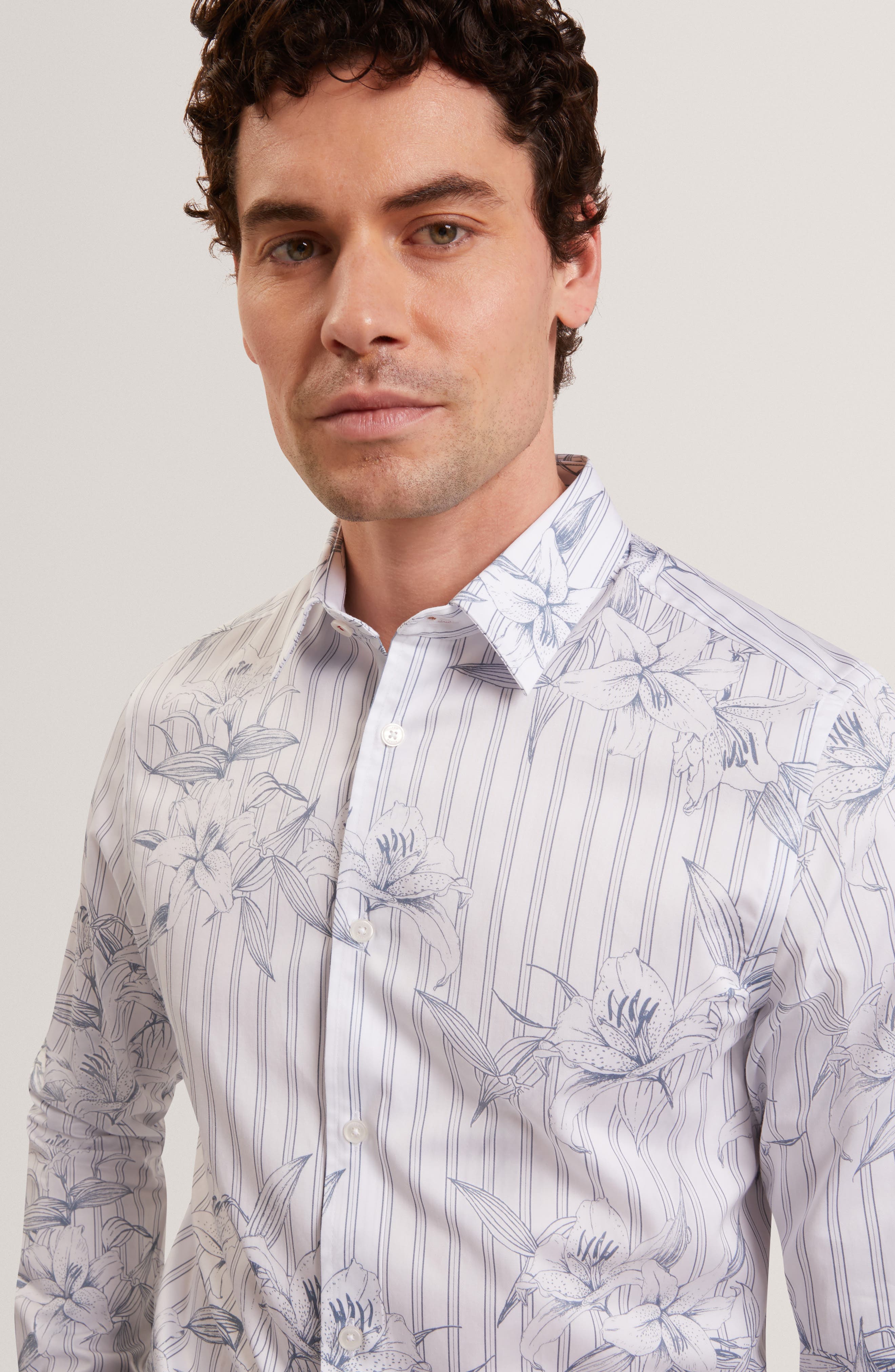 Cipher Long Sleeve Regular Fit Button-Up Shirt - image 2