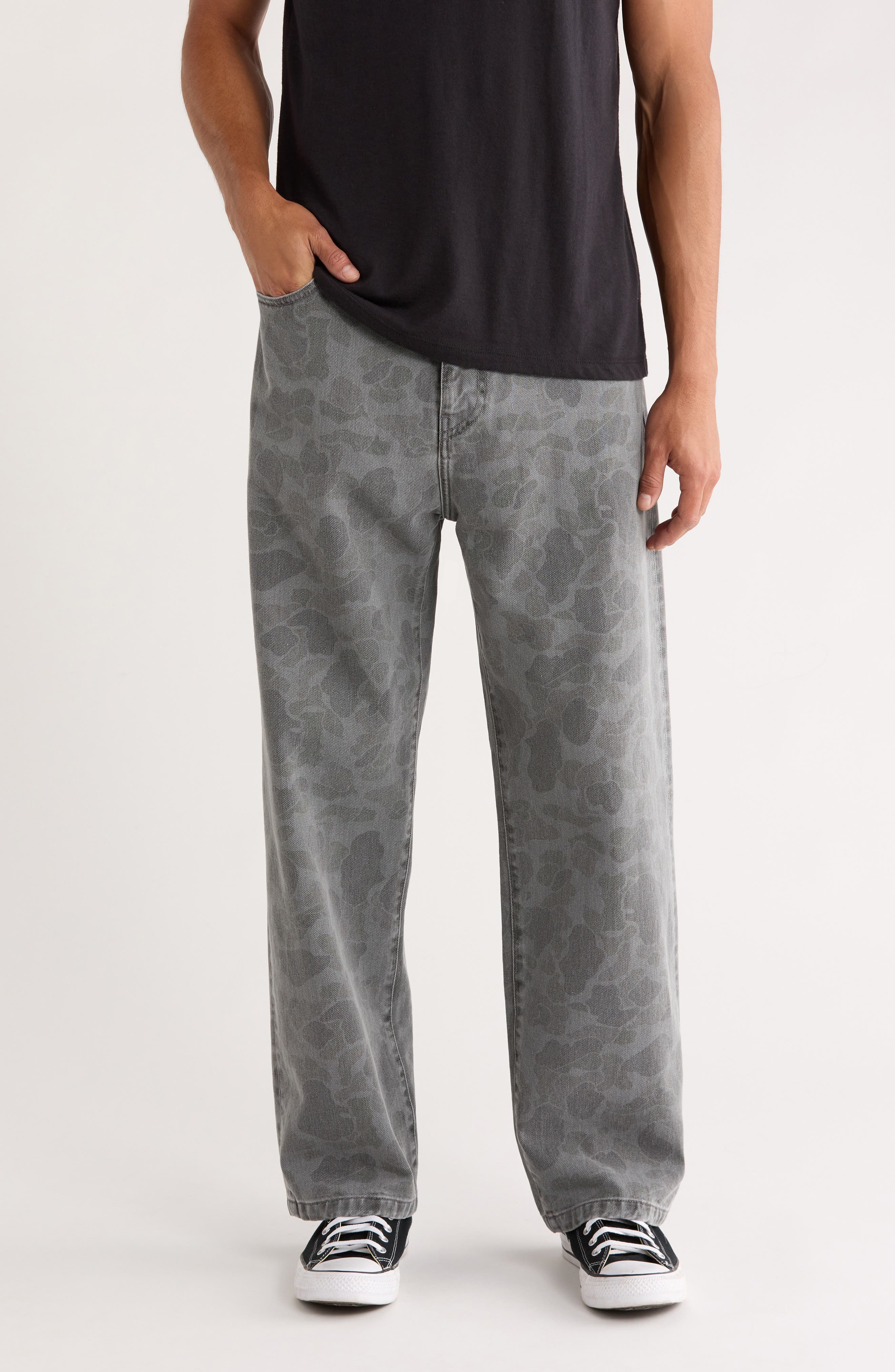 Duck Landon Camo Loose Tapered Organic Cotton Jeans - image 1