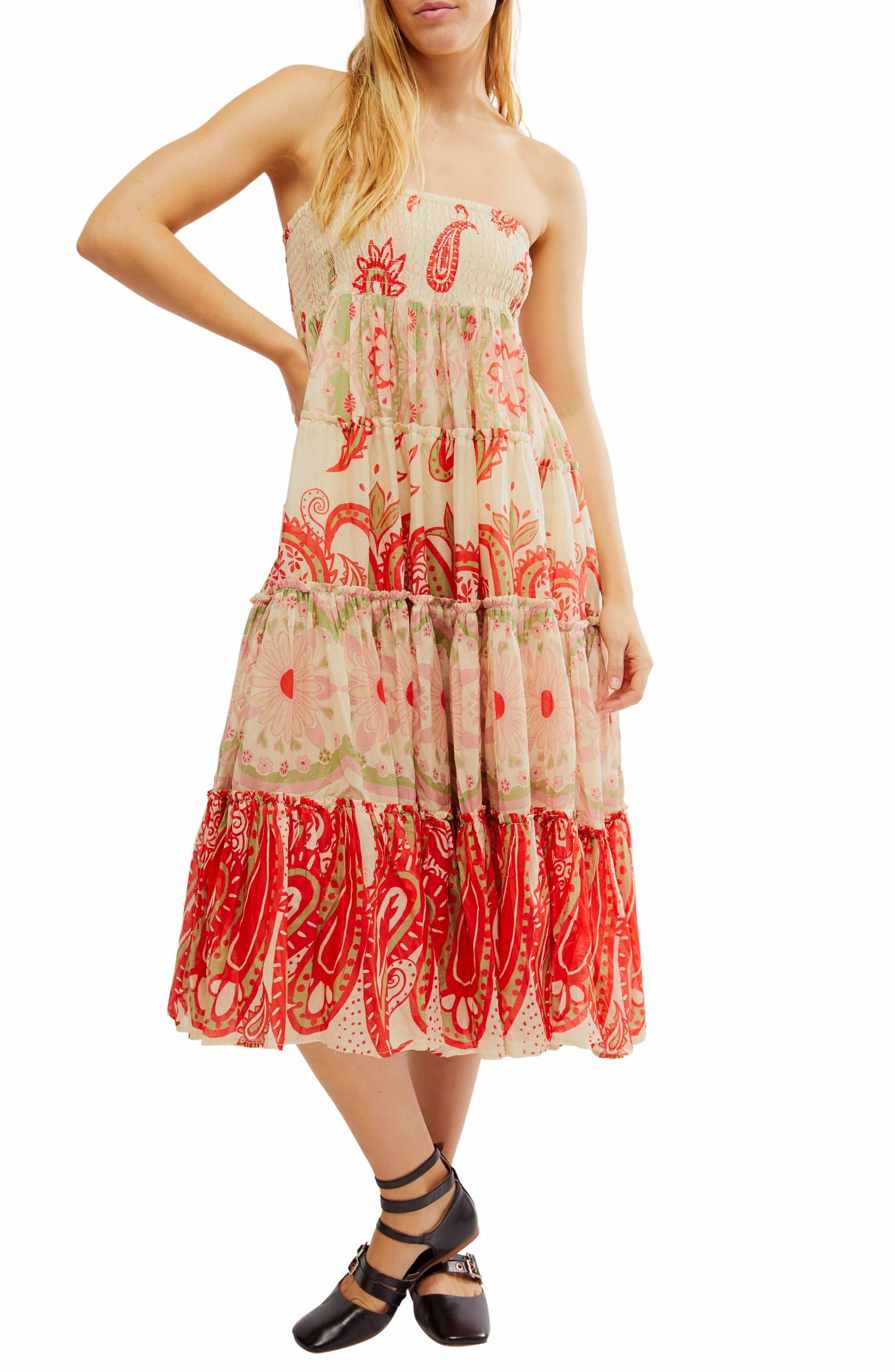 Super Thrills Print Tiered Maxi Skirt - image 2