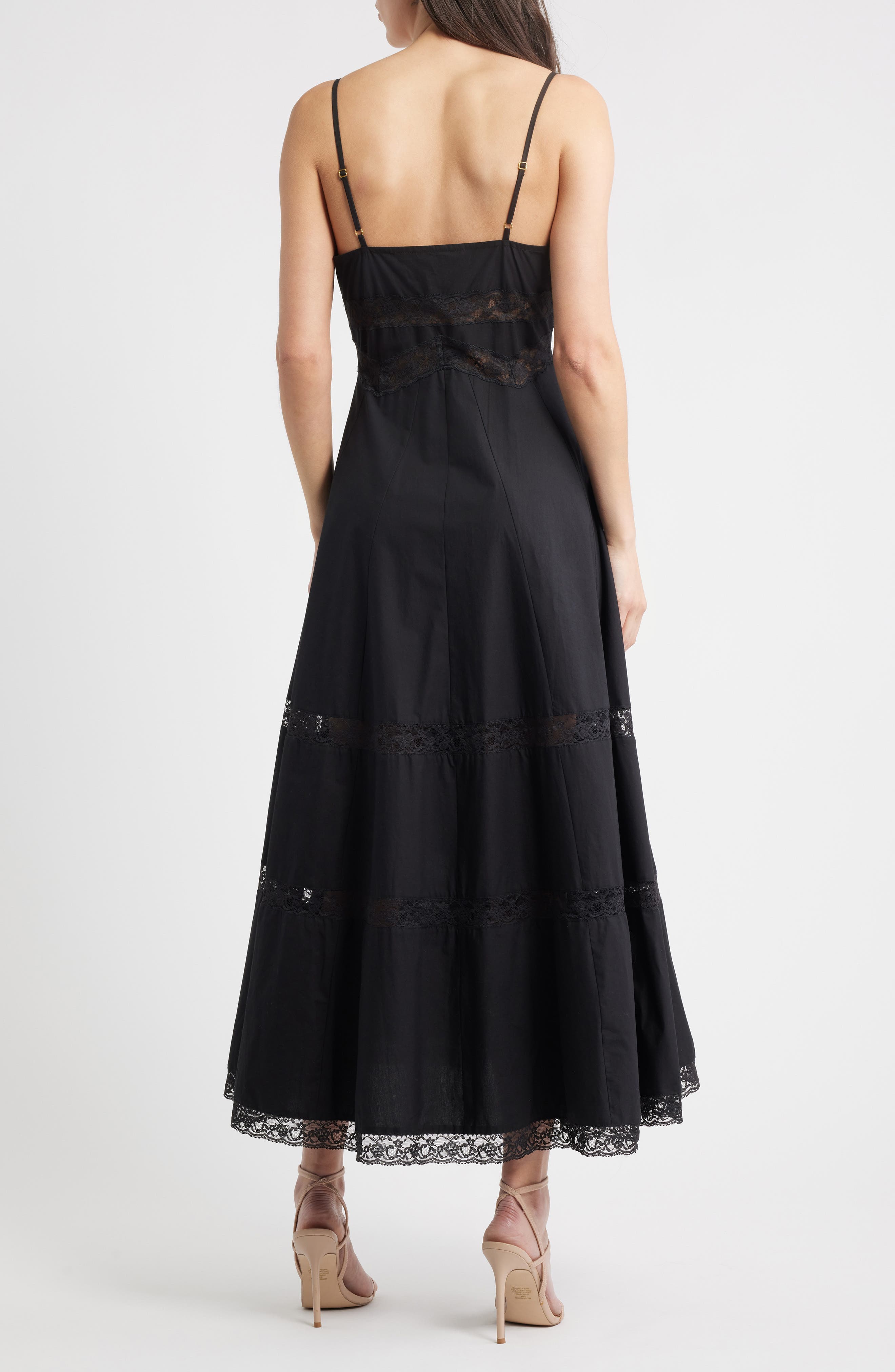 Catryn Lace Inset Cotton Slipdress - image 2
