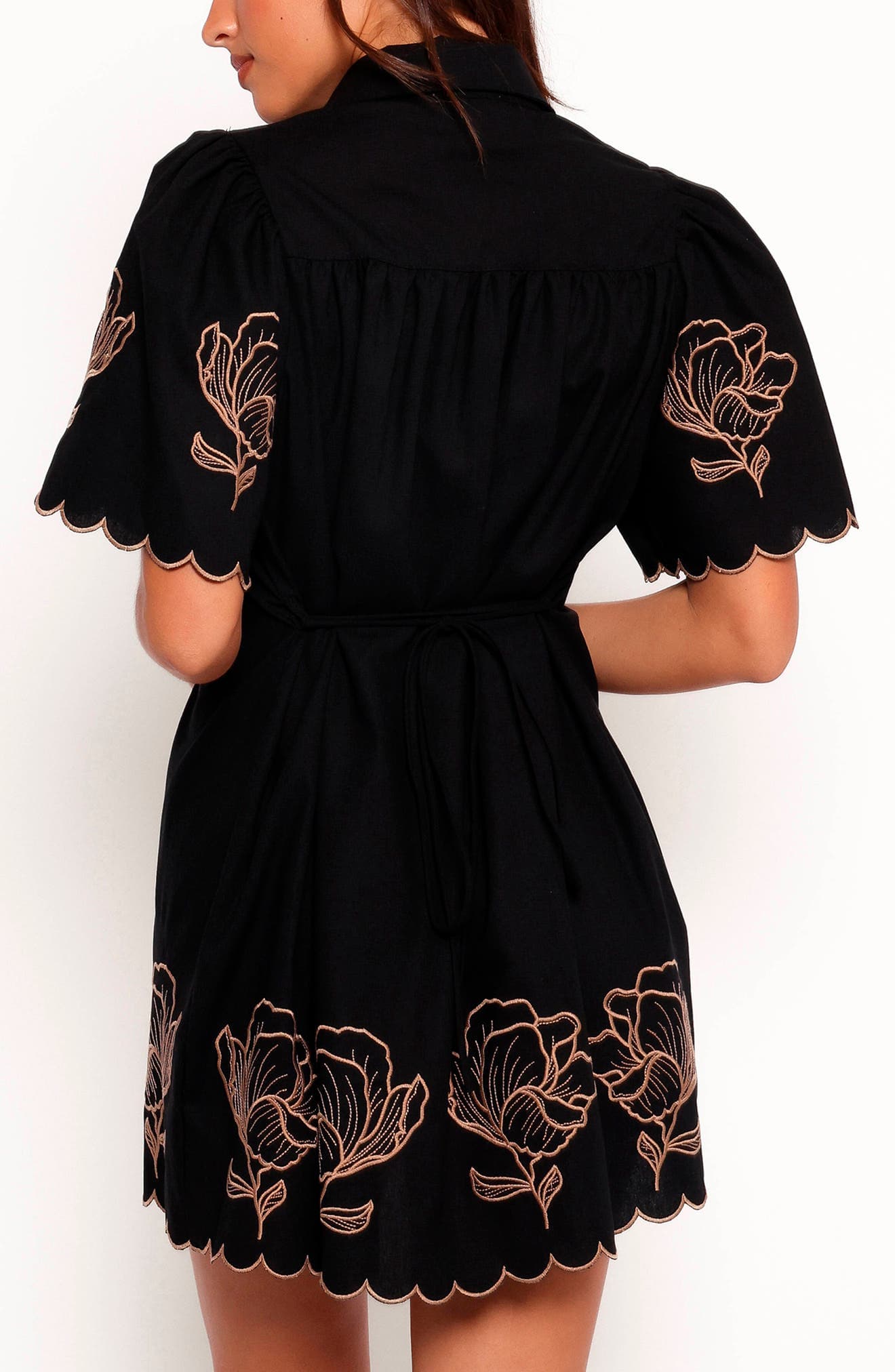 Jax Embroidered Floral Mini Shirtdress - image 2
