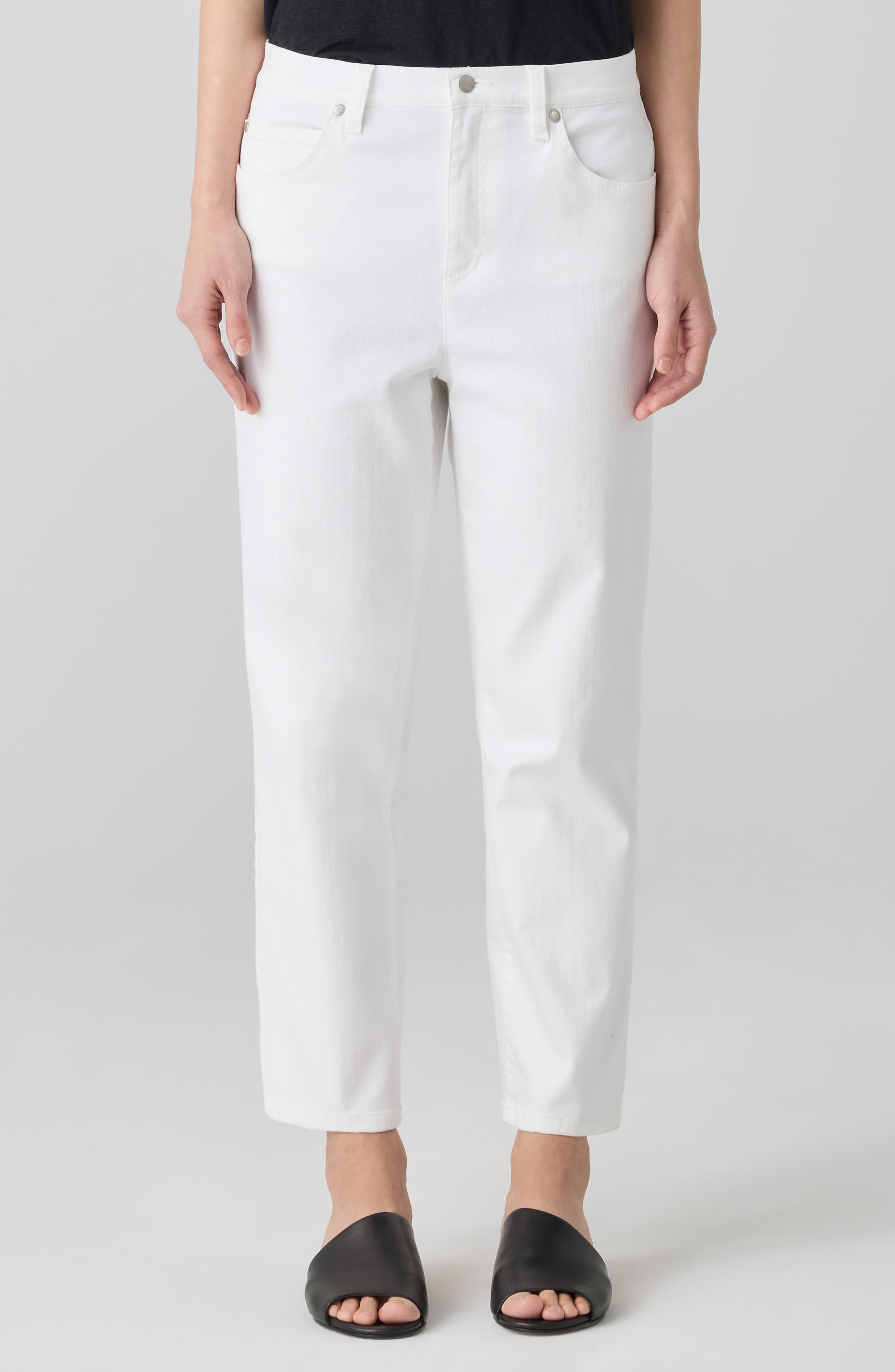 High Waist Crop Straight Leg Jeans - image 1