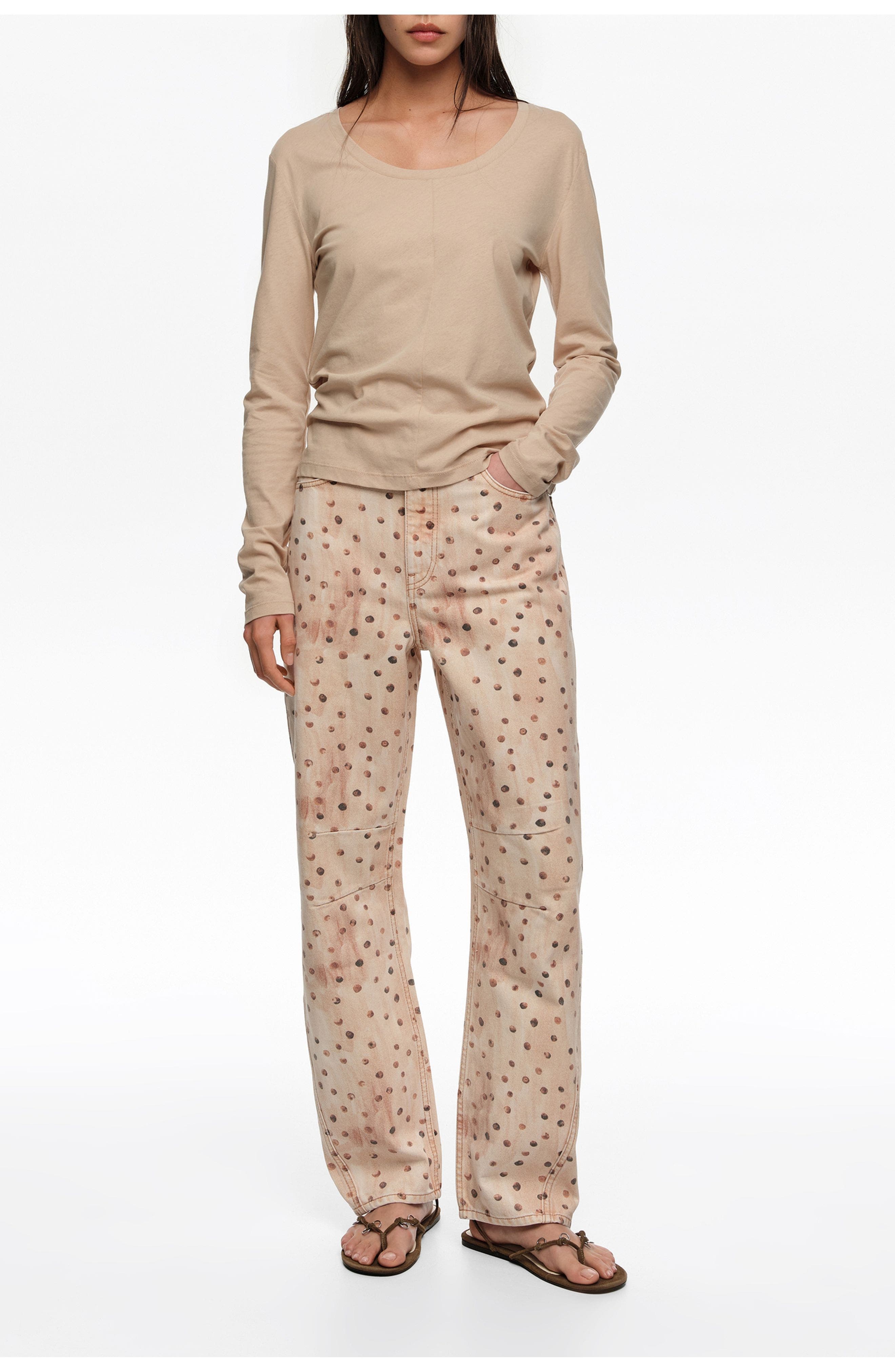 BARREL - Dots Denim Trousers - image 1