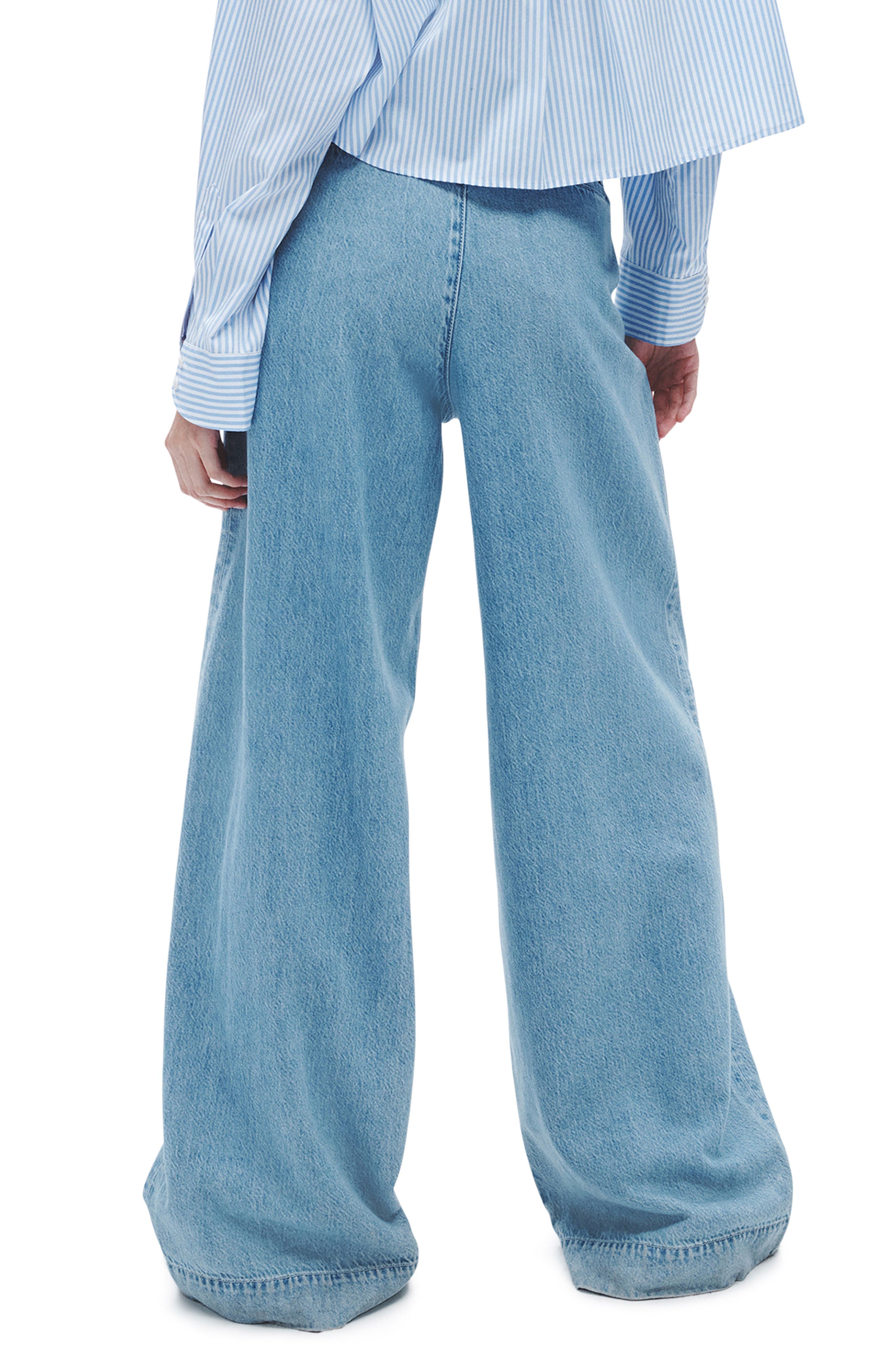 Abigale Featherweight Pleated High Waist Baggy Jeans - image 2