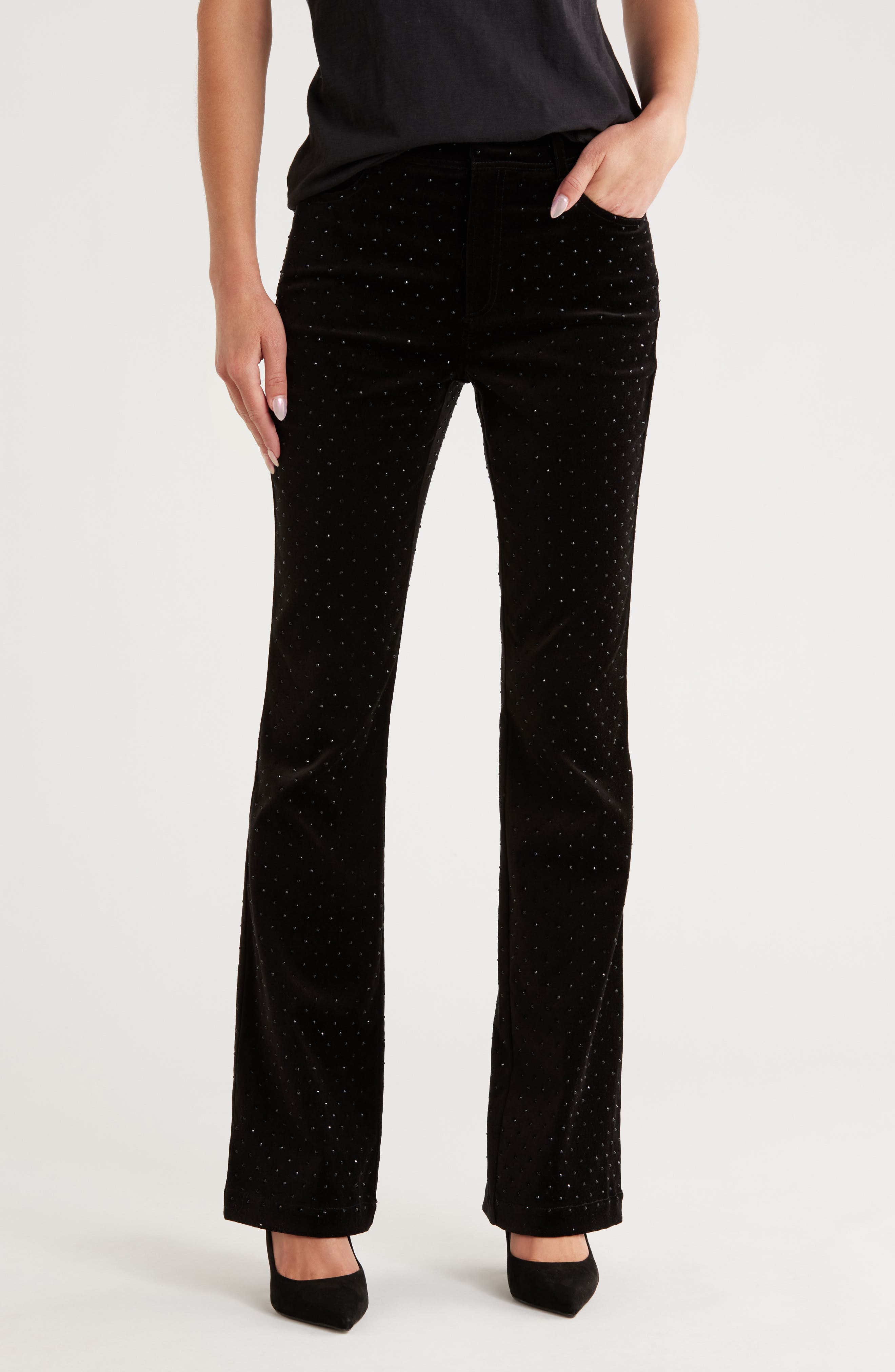 Ditsy Shailene Sequined Velvet Pants - image 1