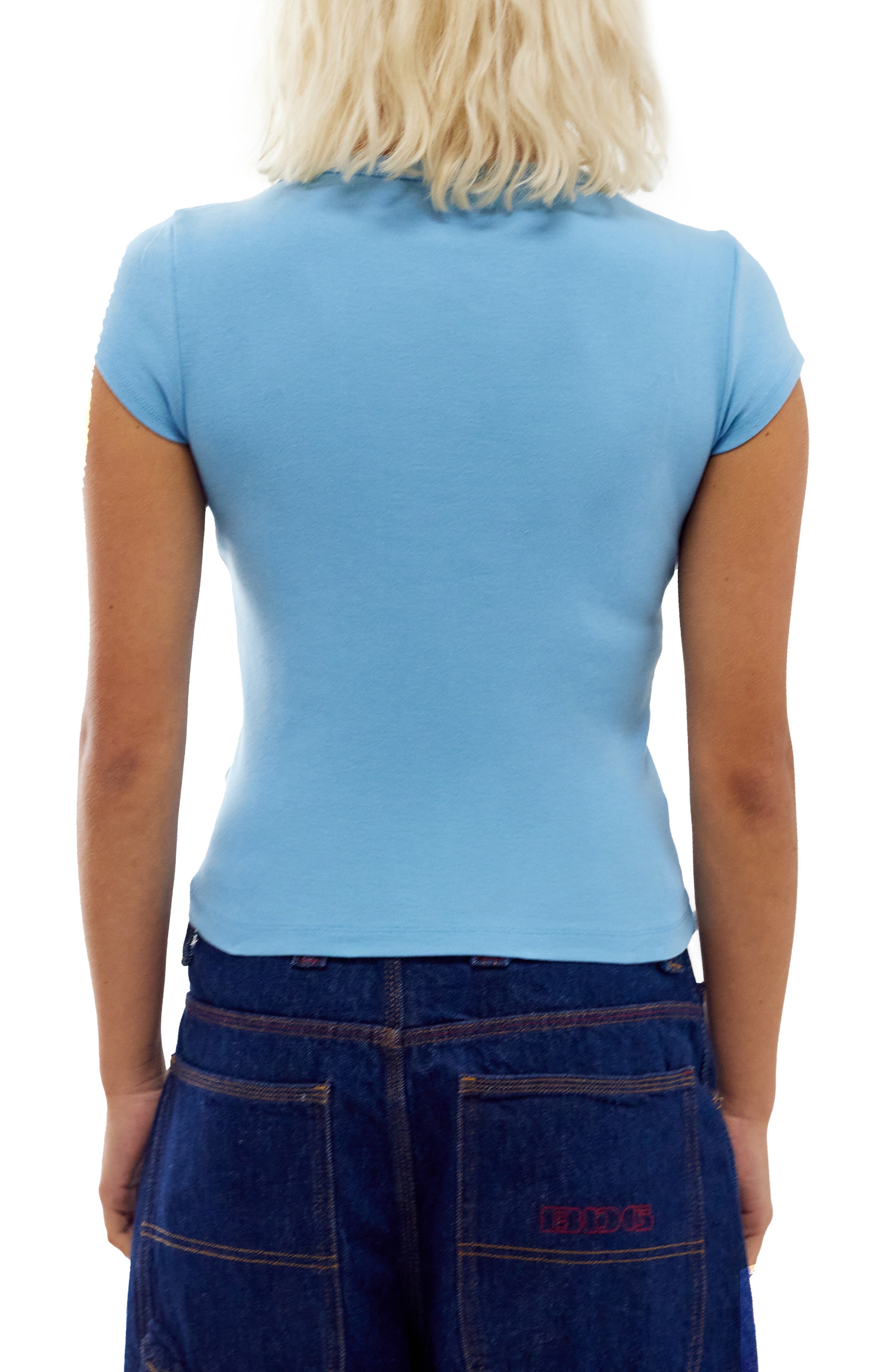 V-Neck Crop T-Shirt - image 2