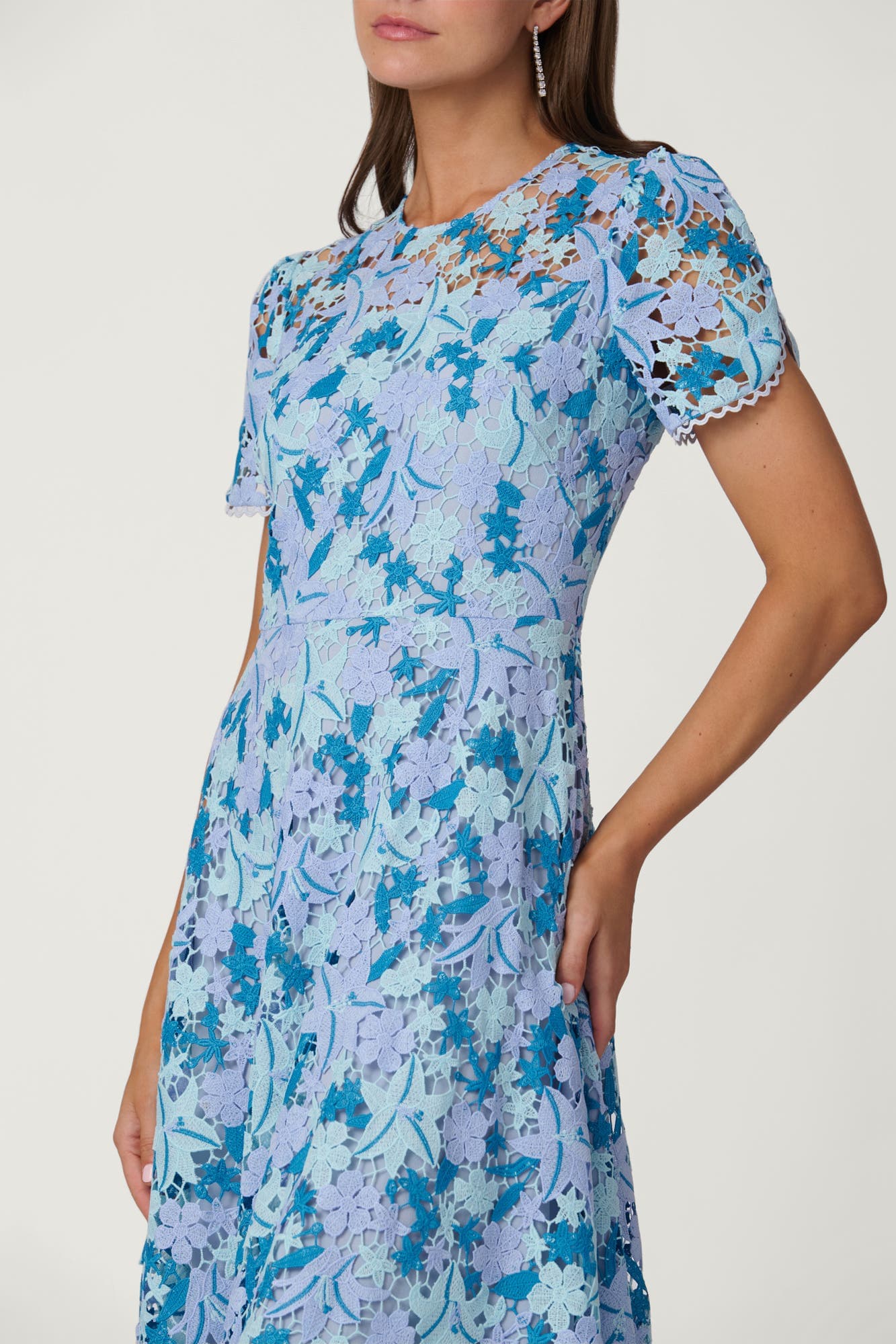 Midnight Tricolor Lace Preston Dress - image 2