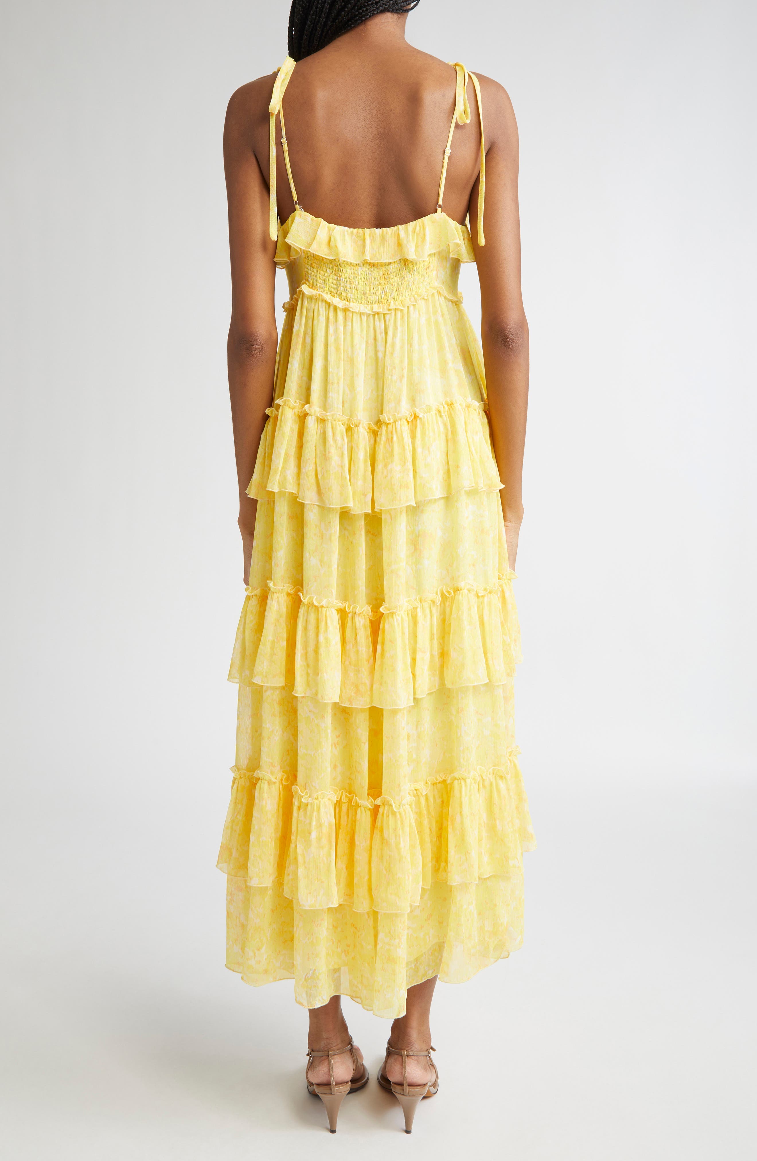 Painted Hydrangea Fadrid Maxi Dress - image 2