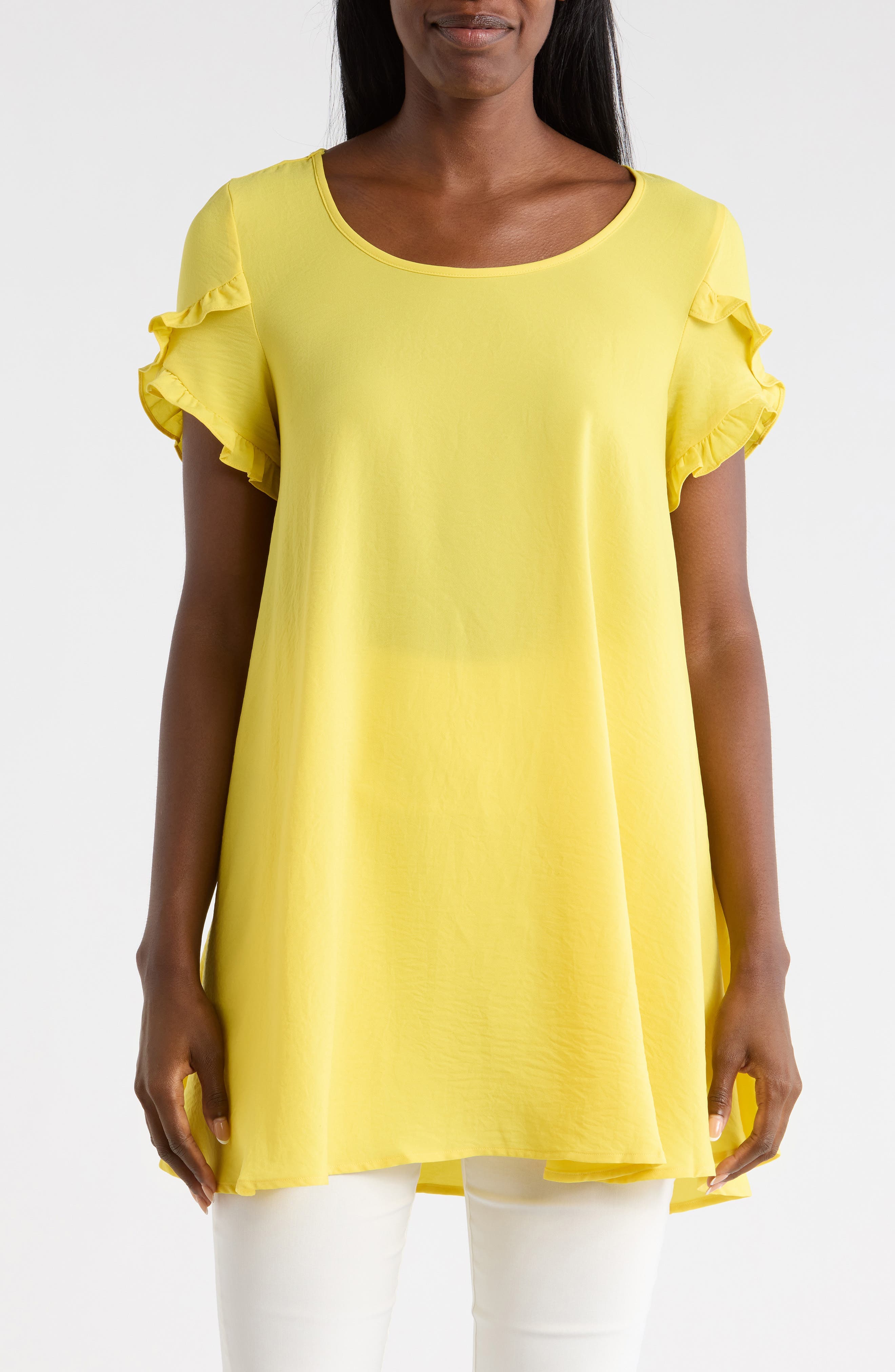 Ruffle Sleeve Tunic Top - image 5