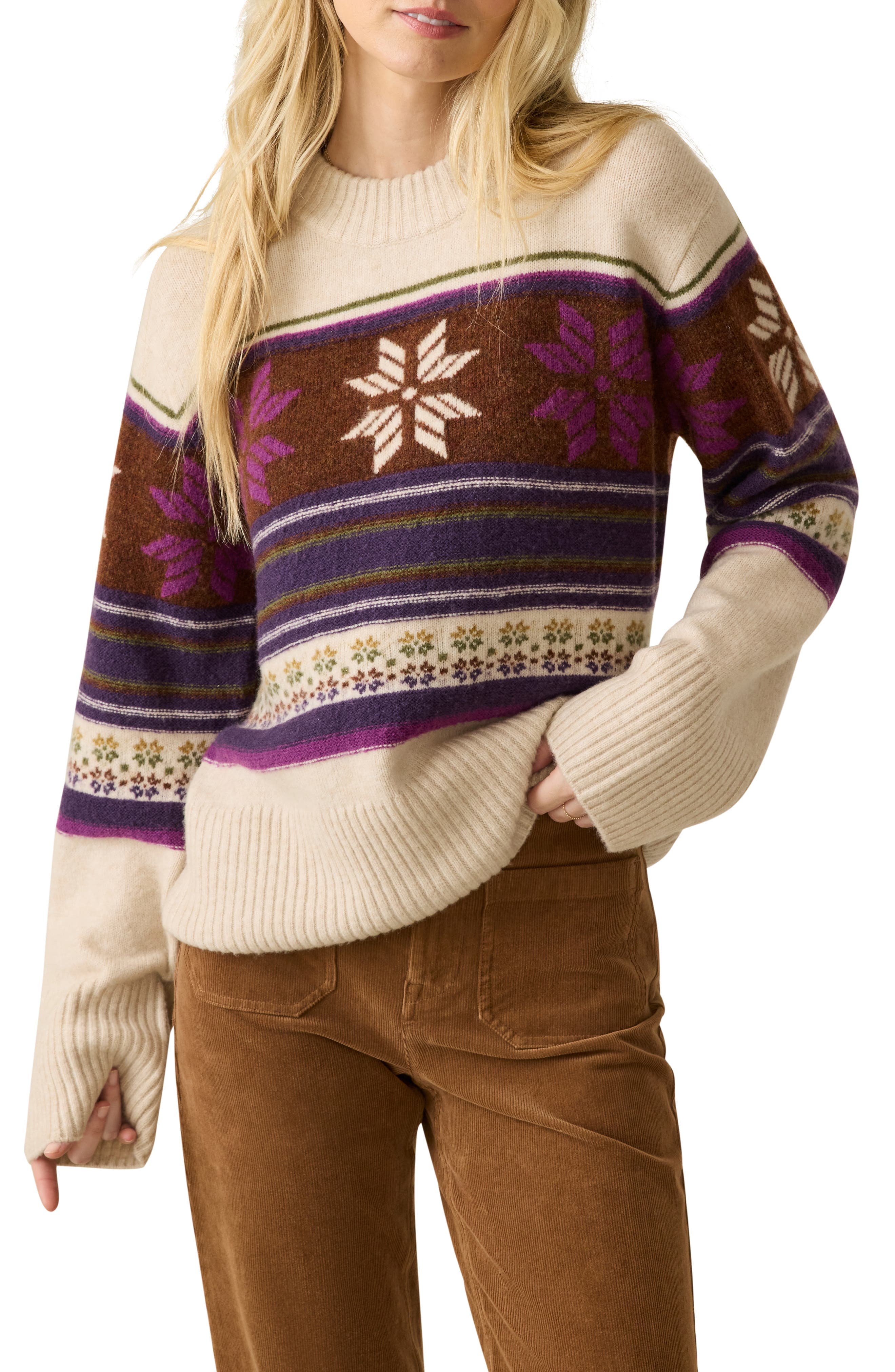 Winter Solstice Wool Blend Sweater - image 1