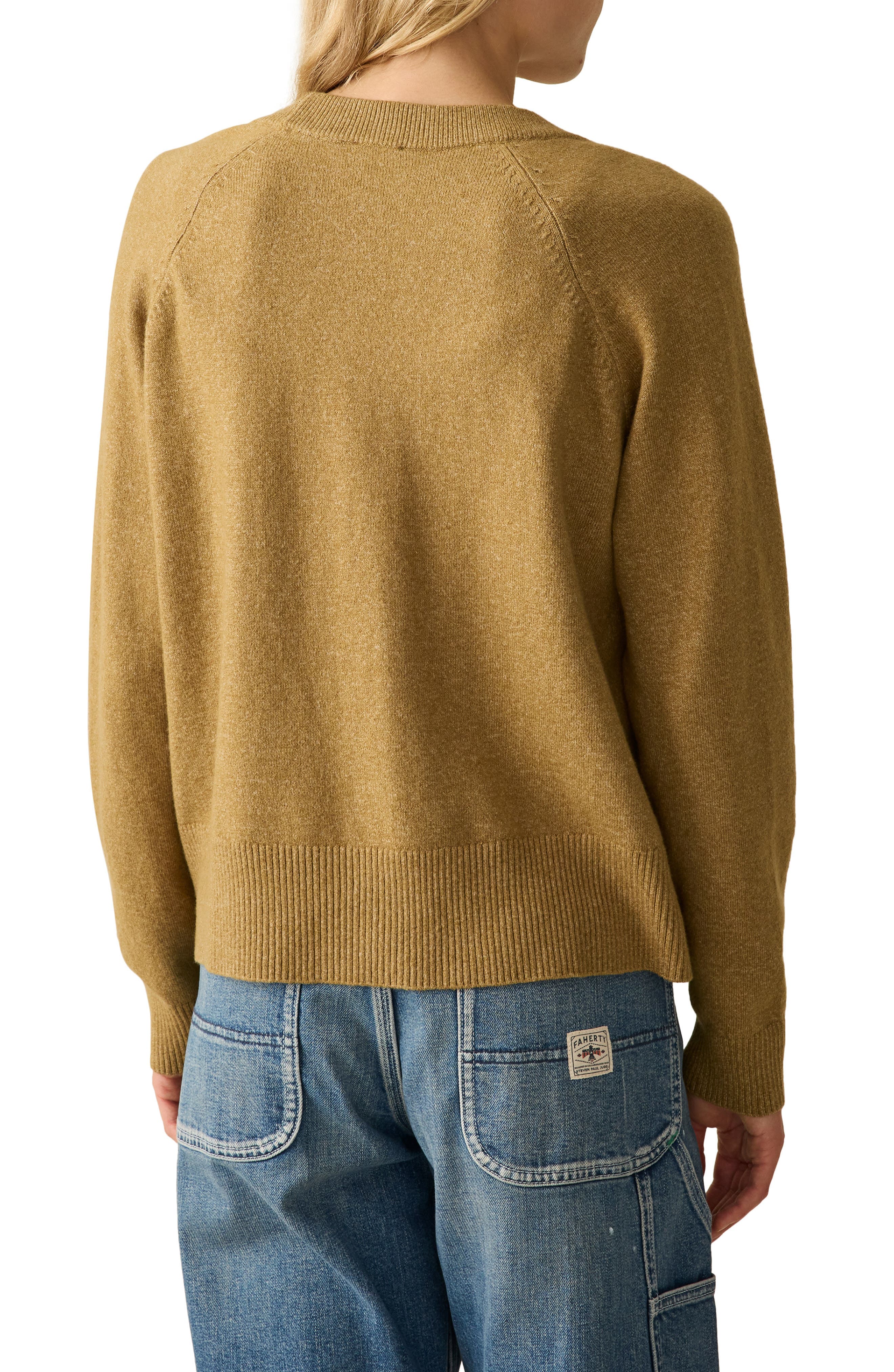 Jackson V-Neck Cotton Blend Cardigan - image 2