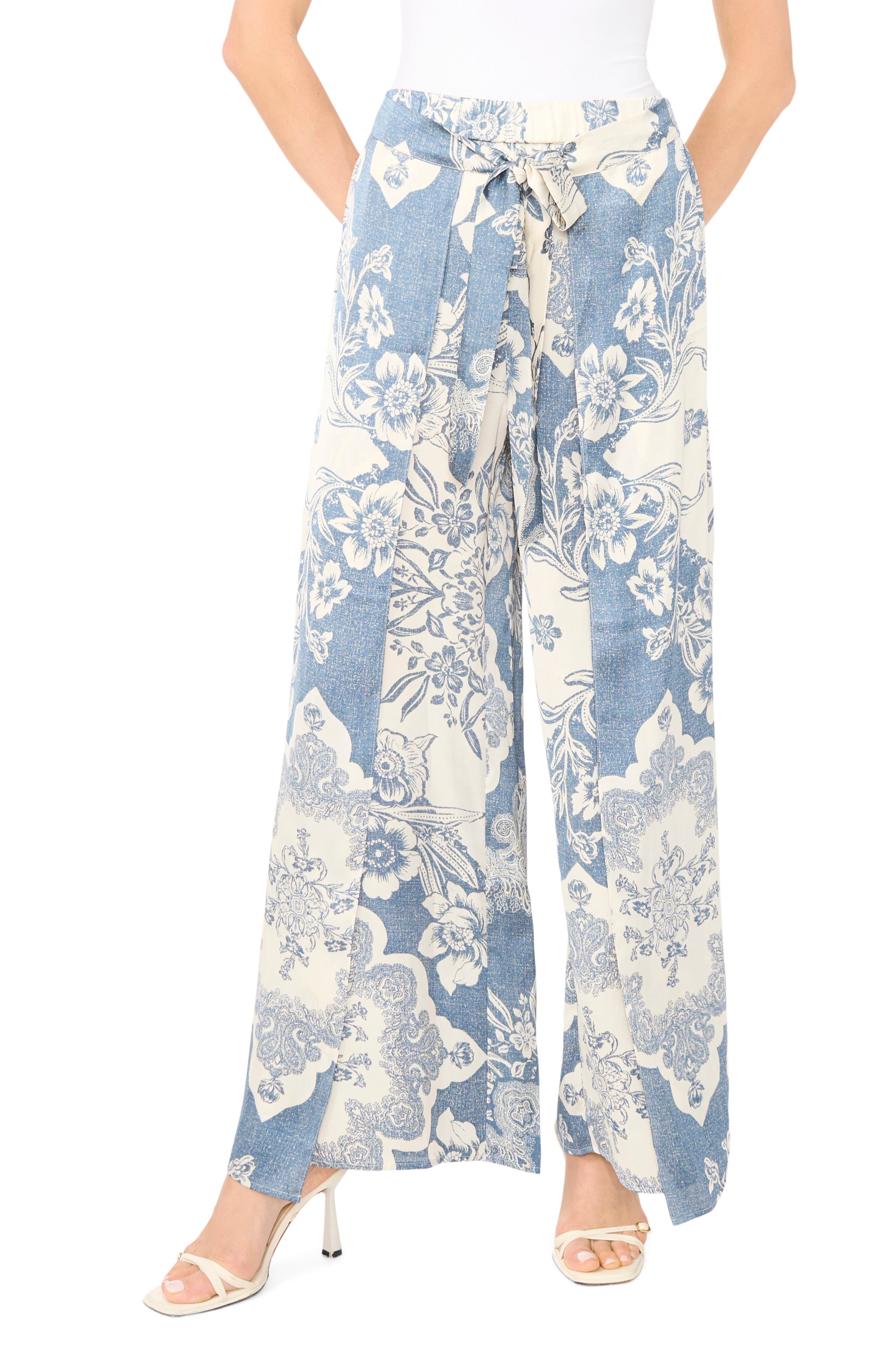 Tie Waist Walk Through Pants - image 1