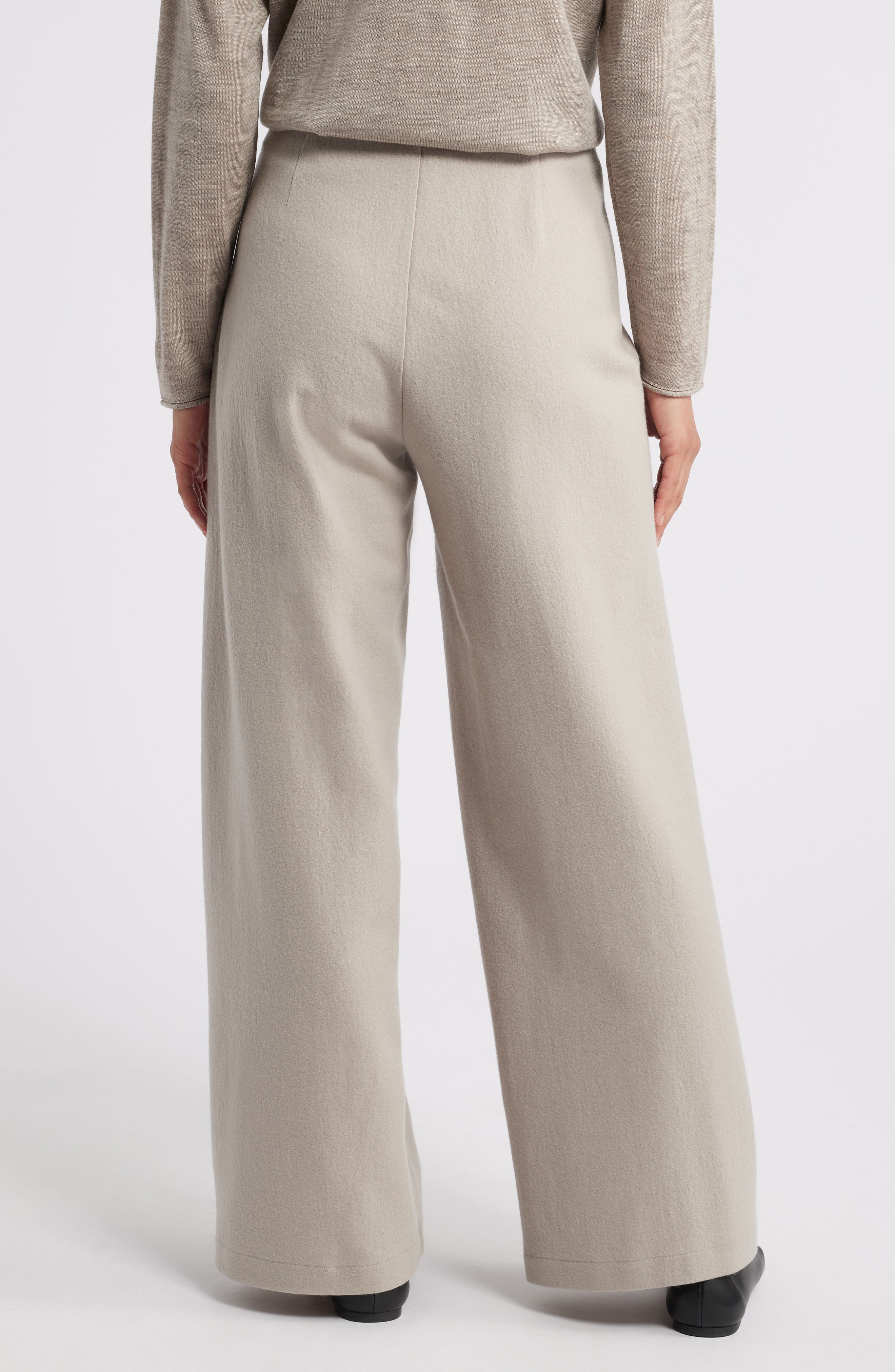 Wool Wide Leg Pants - image 2