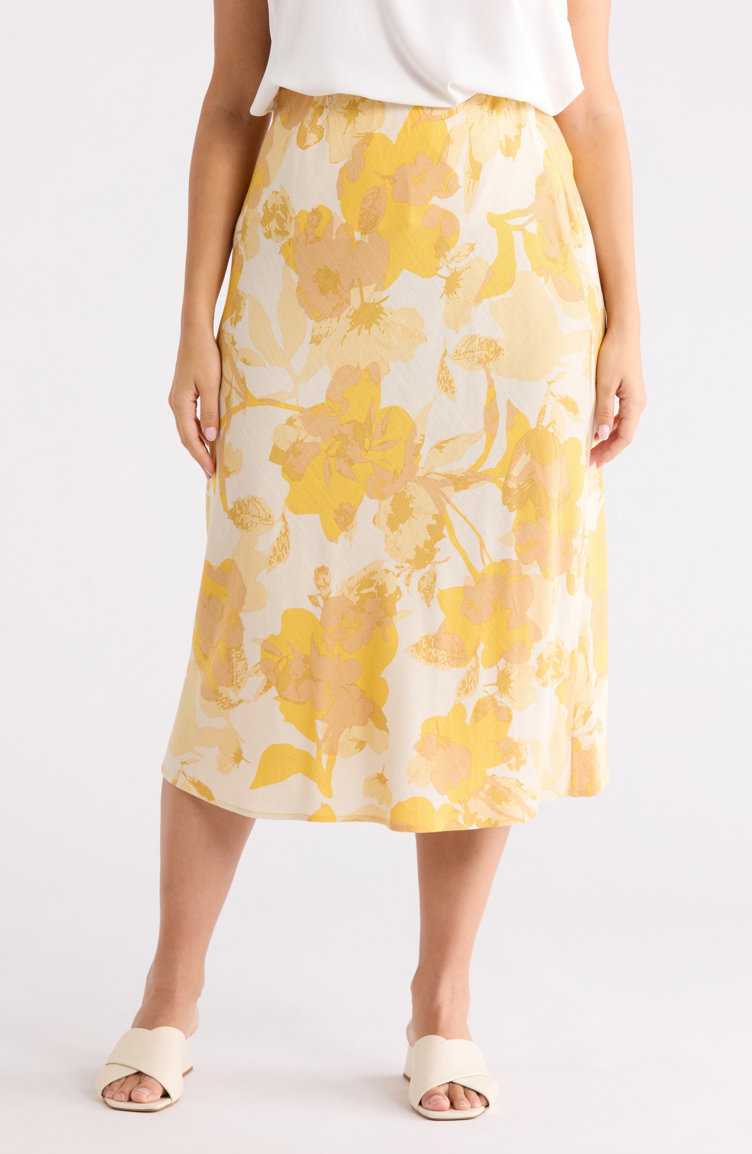 Floral Midi Skirt - image 1