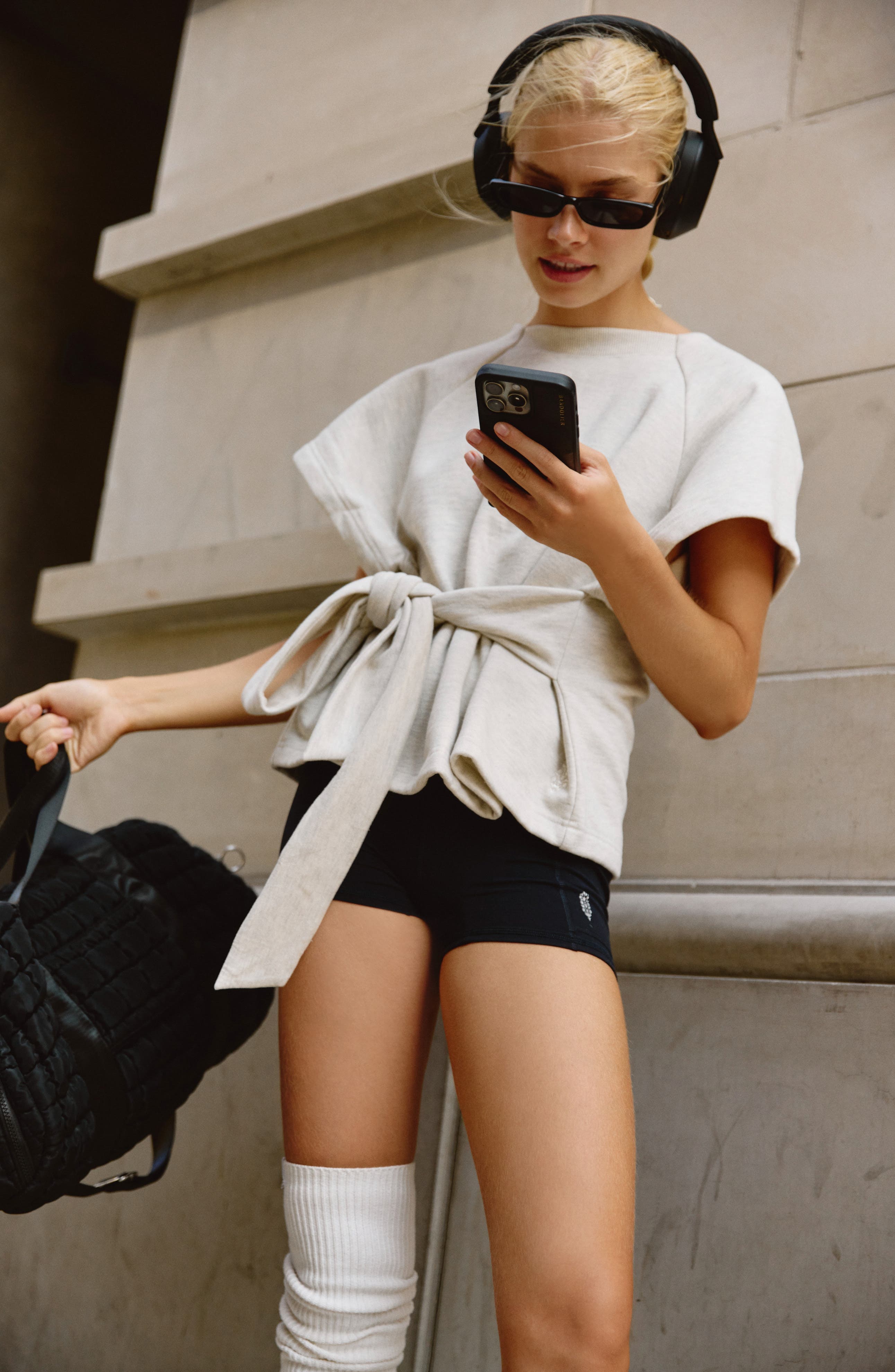 FP Movement For The Win Wrap Waist Cotton Top - image 1
