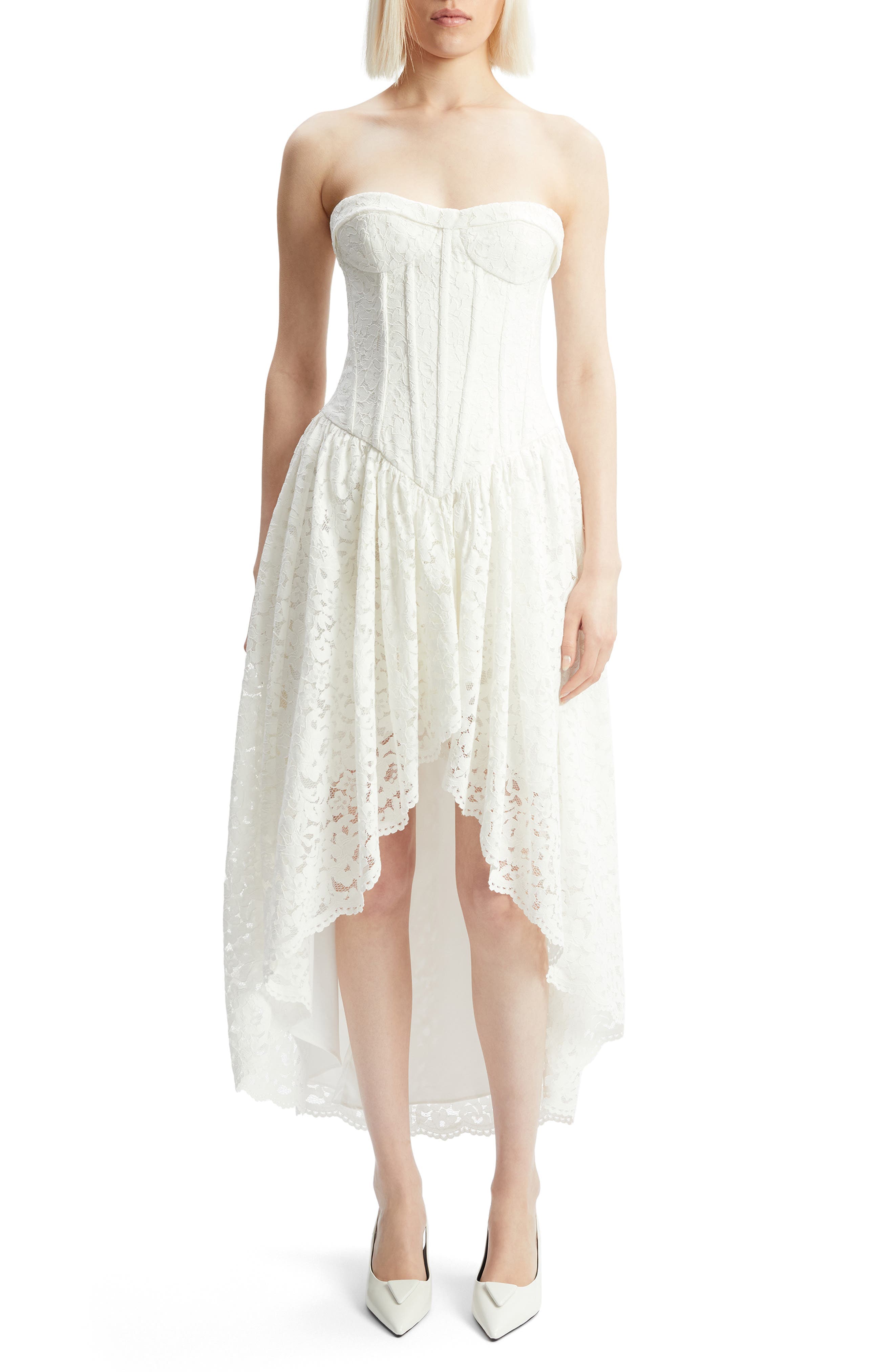 Felicidad Strapless Lace Dress - image 1