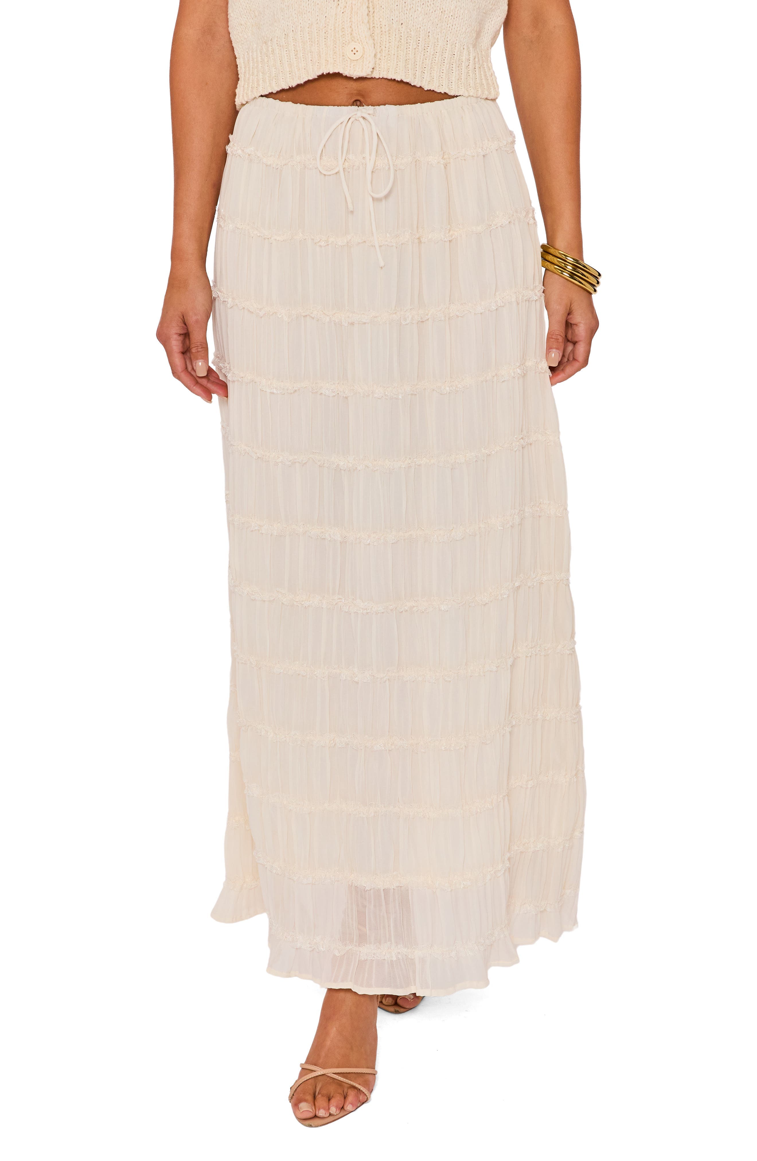 Haven Tiered Maxi Skirt - image 1