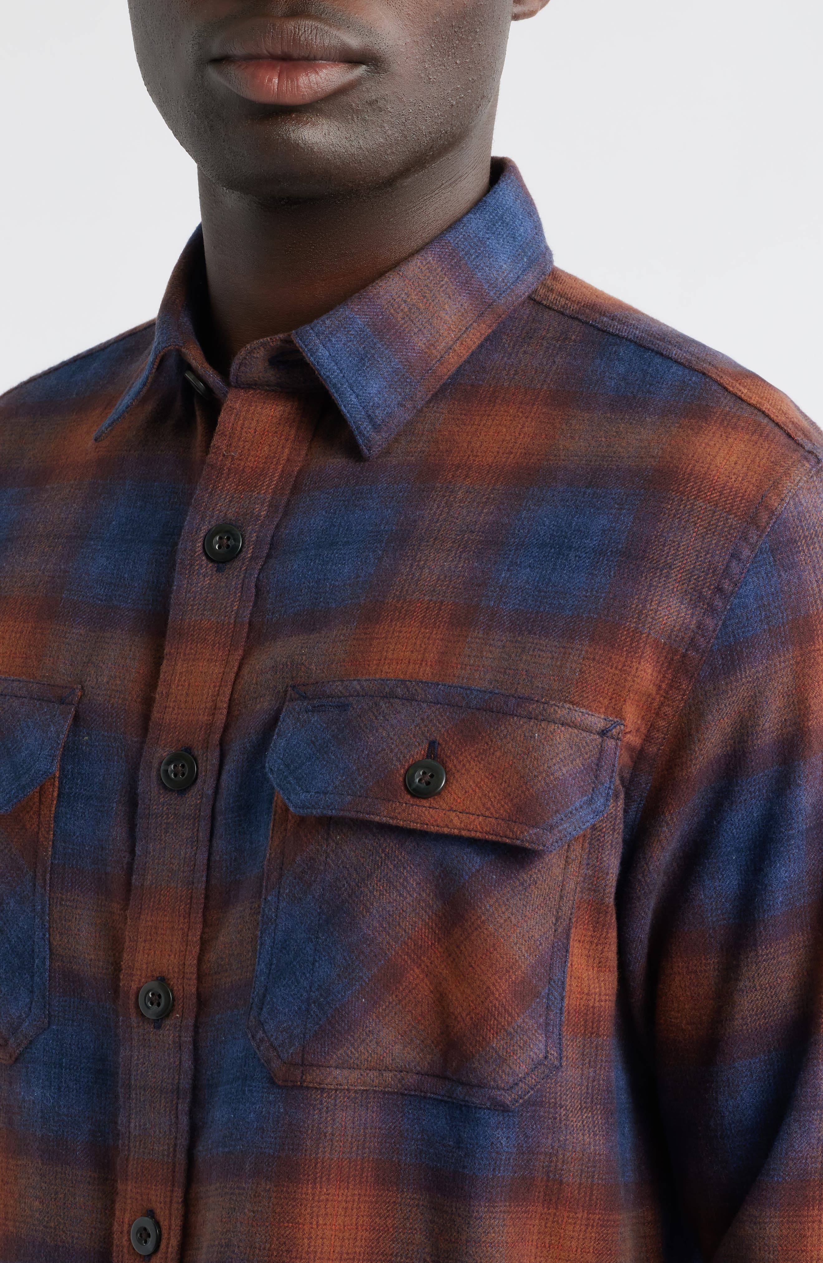 Burnside Plaid Flannel Button-Up Shirt - image 2
