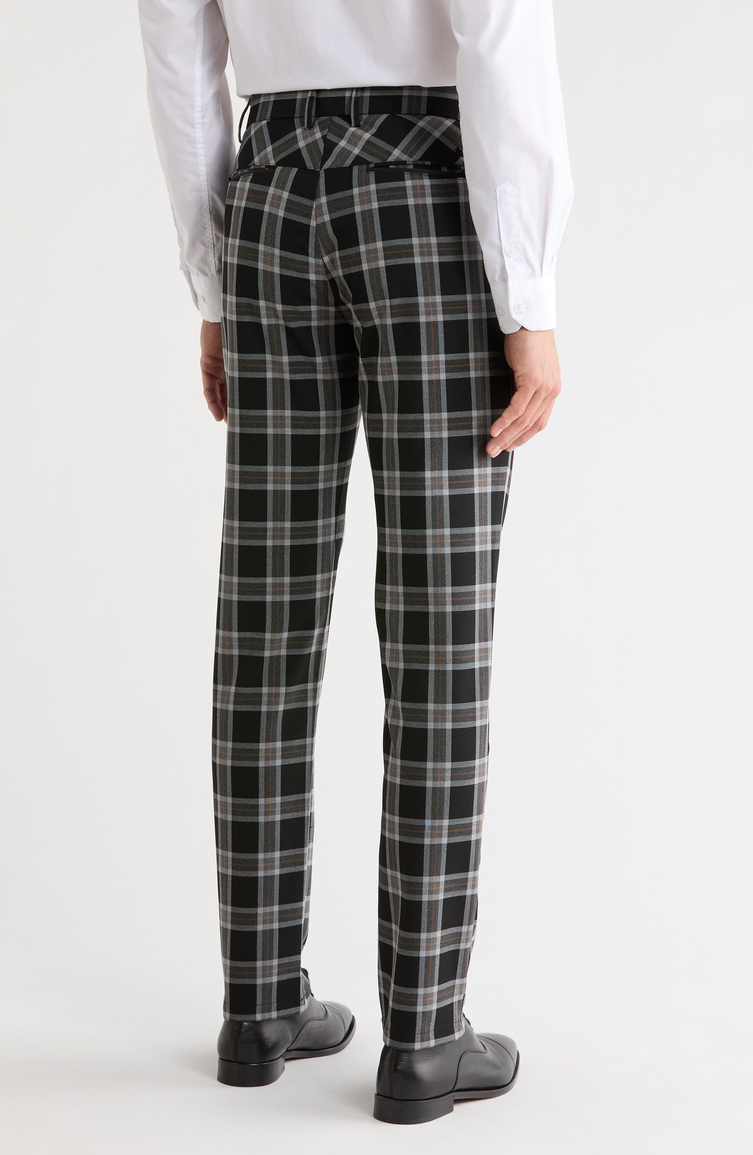 Plaid Straight Leg Trousers - image 2
