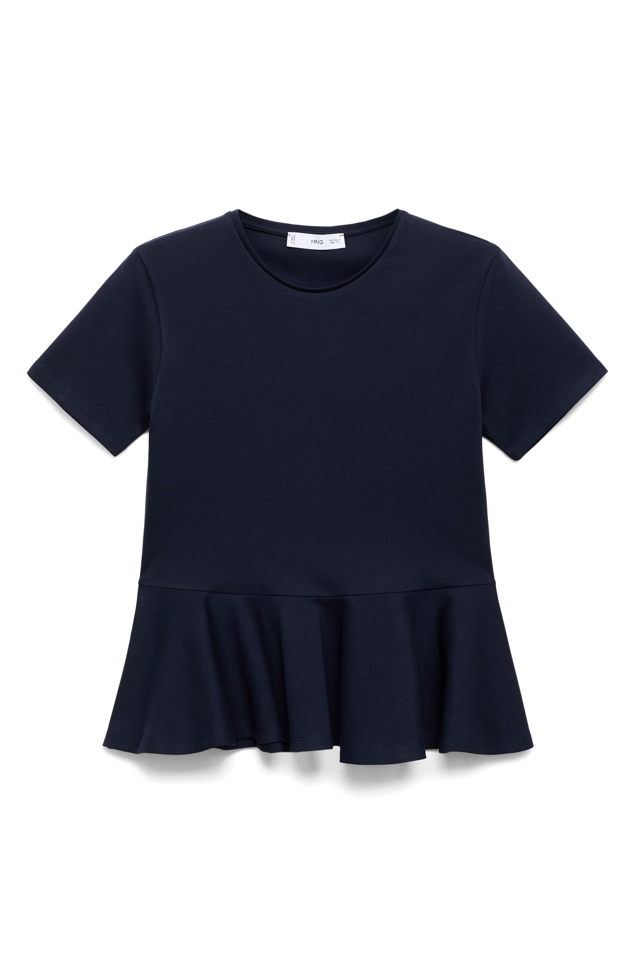 Short Sleeve Peplum T-Shirt - image 1